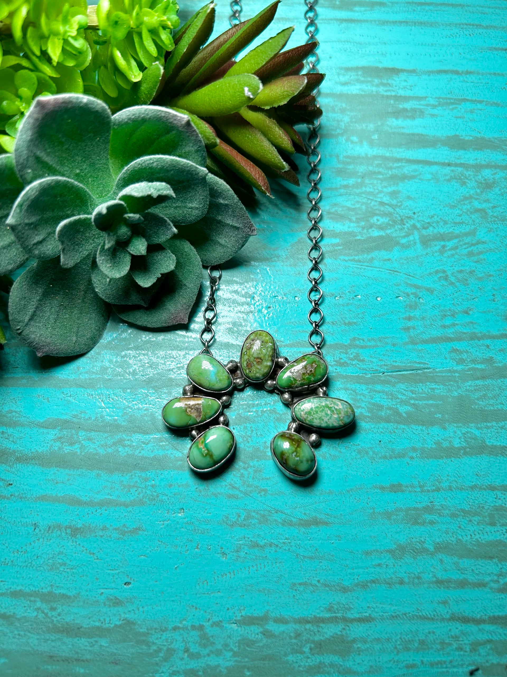 George Rios Sonoran Mountain Turquoise & Sterling Silver Necklace