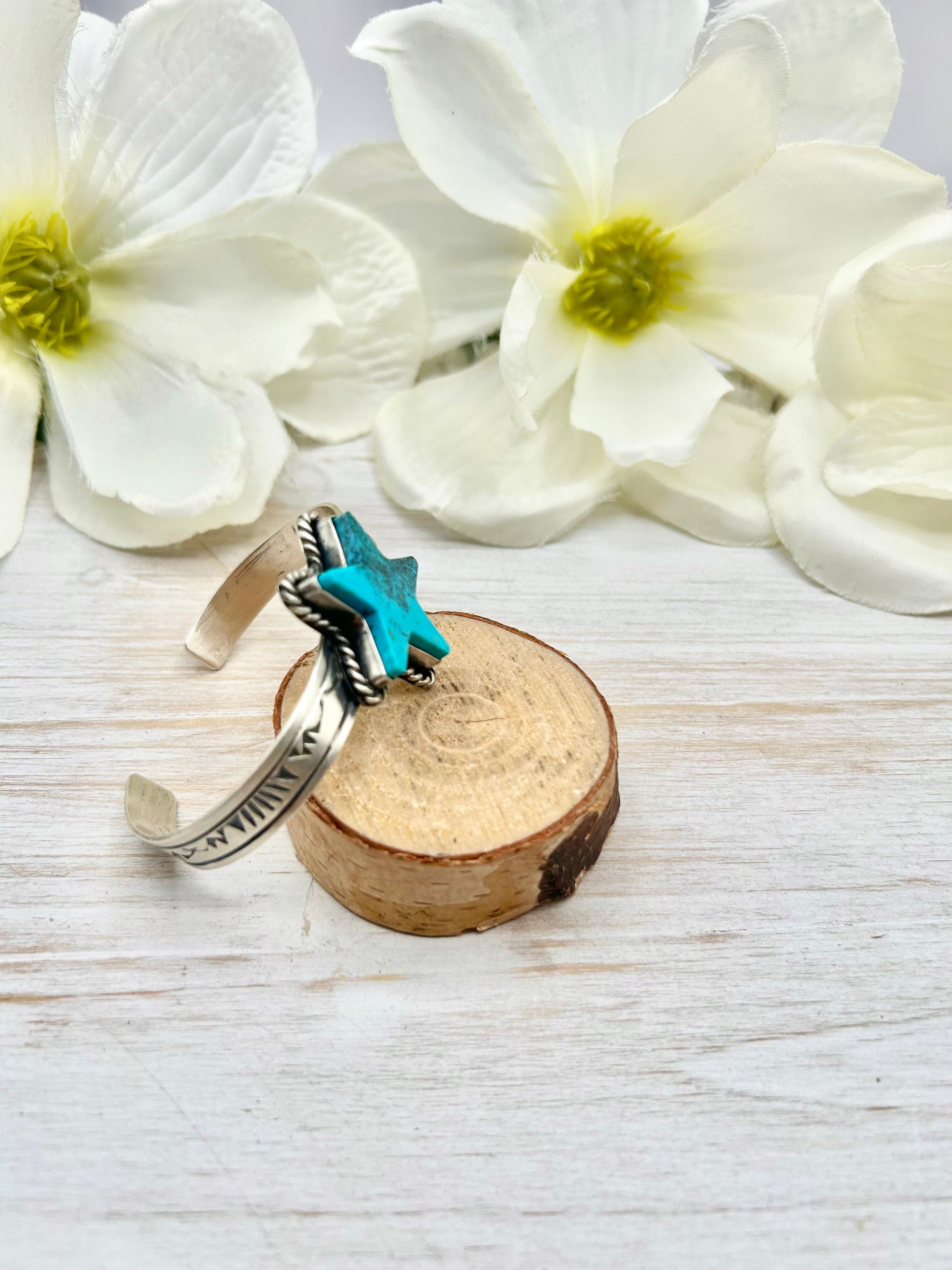 Rick Enriquez Kingman Turquoise & Sterling Silver Cuff Bracelet