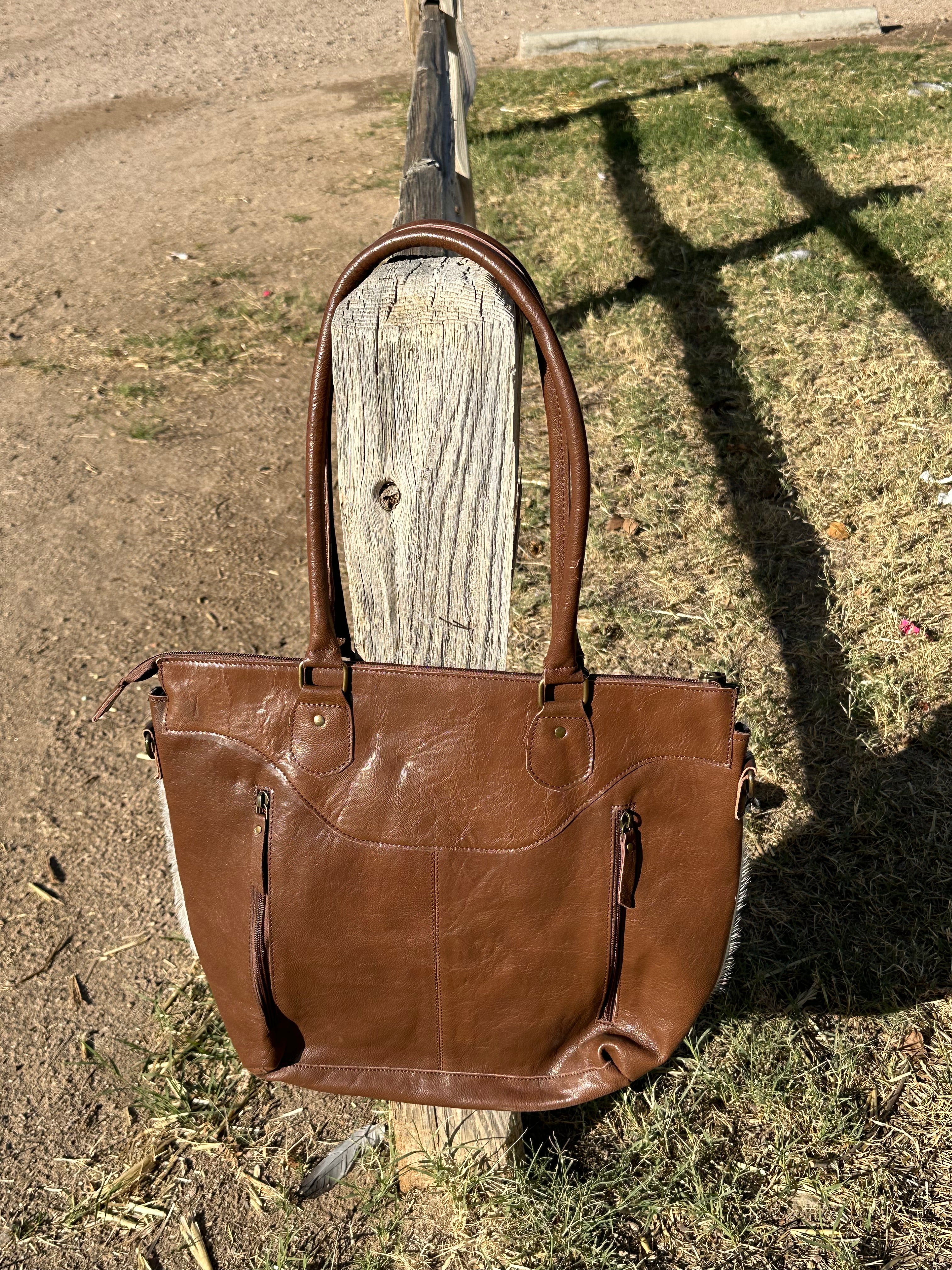 Genuine Tooled Leather Cowhide Purse