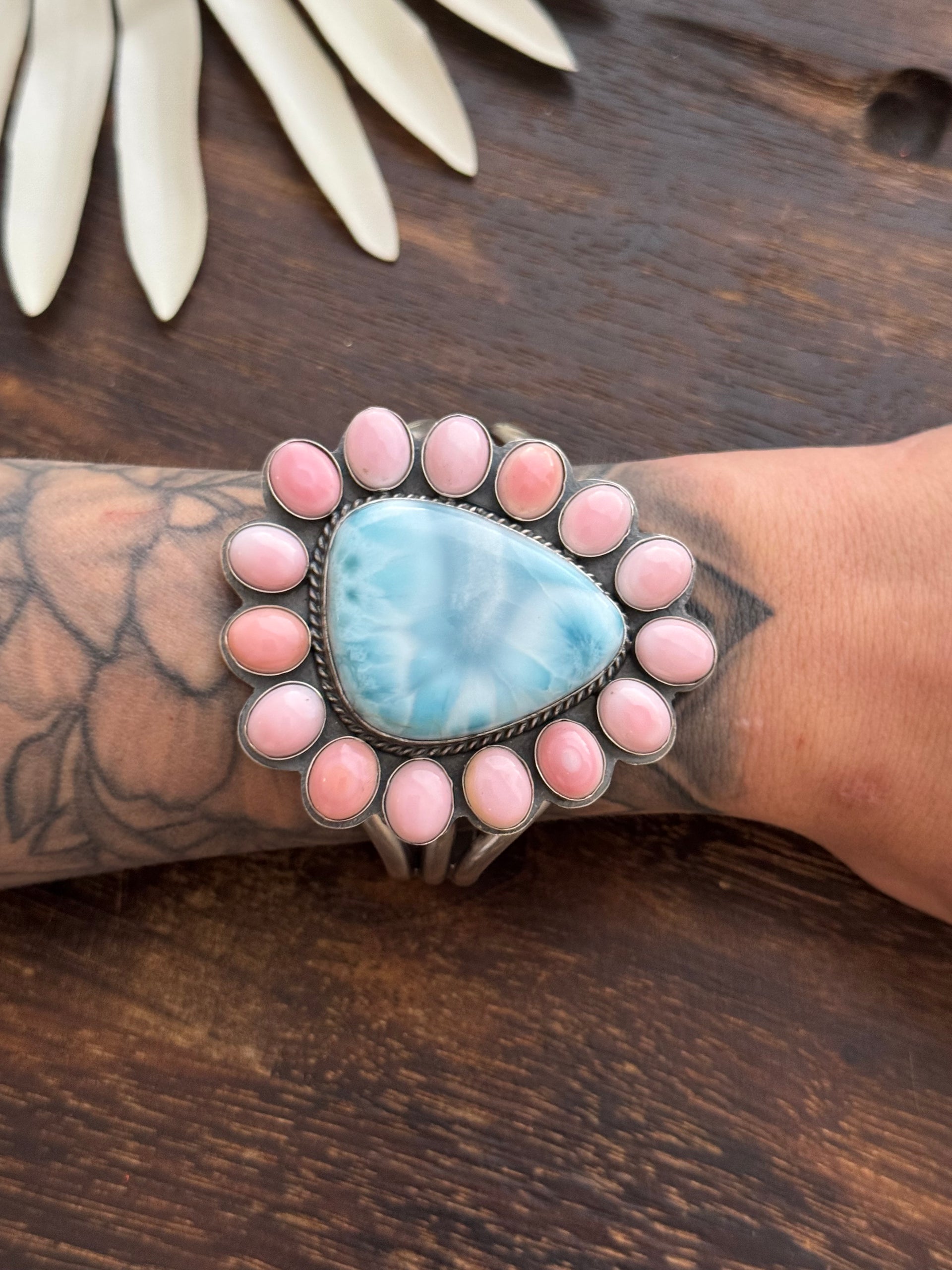 Boyd Ashley Multi Stone & Sterling Silver Cuff Bracelet