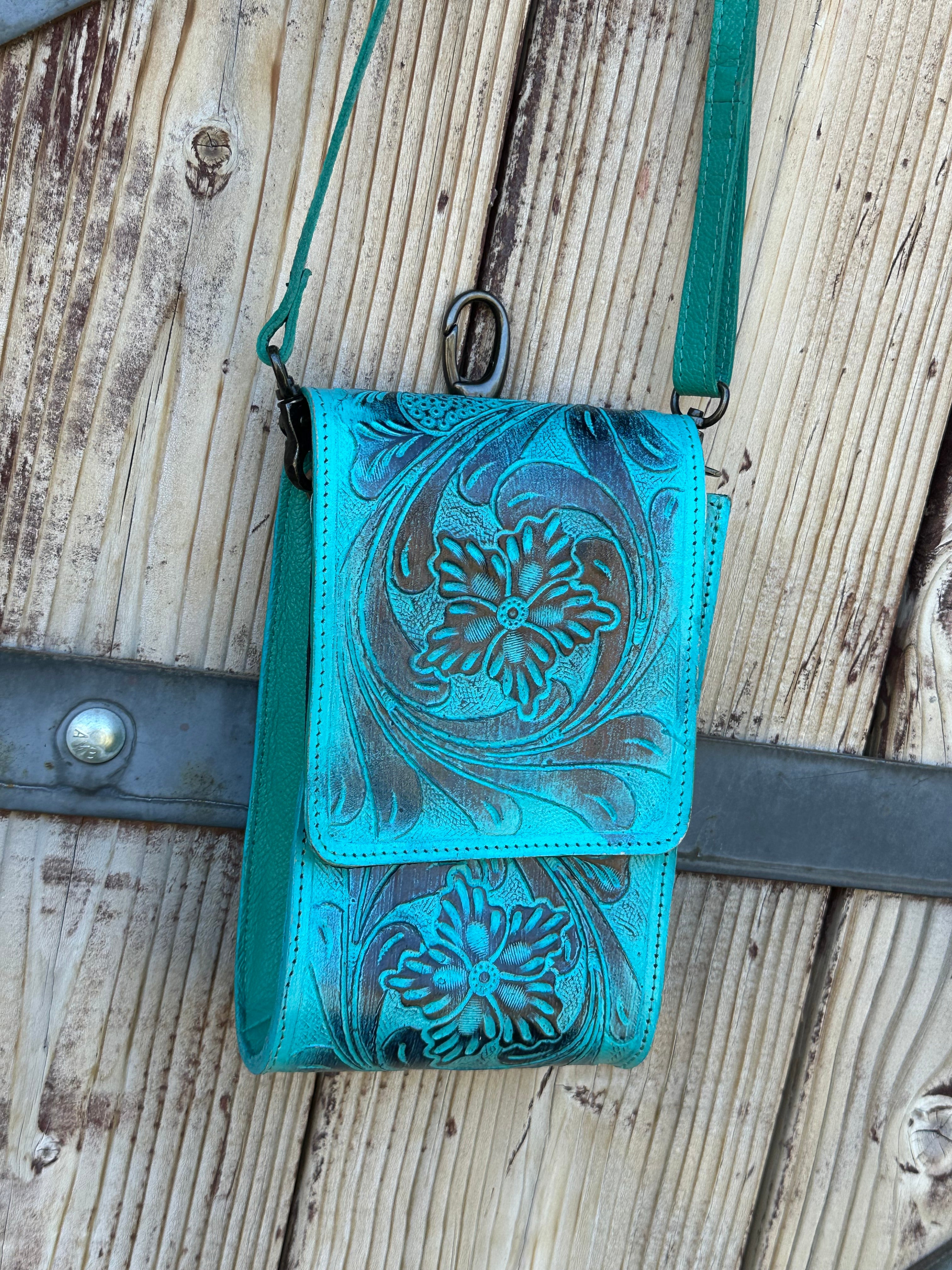 Genuine Tooled Leather Purse