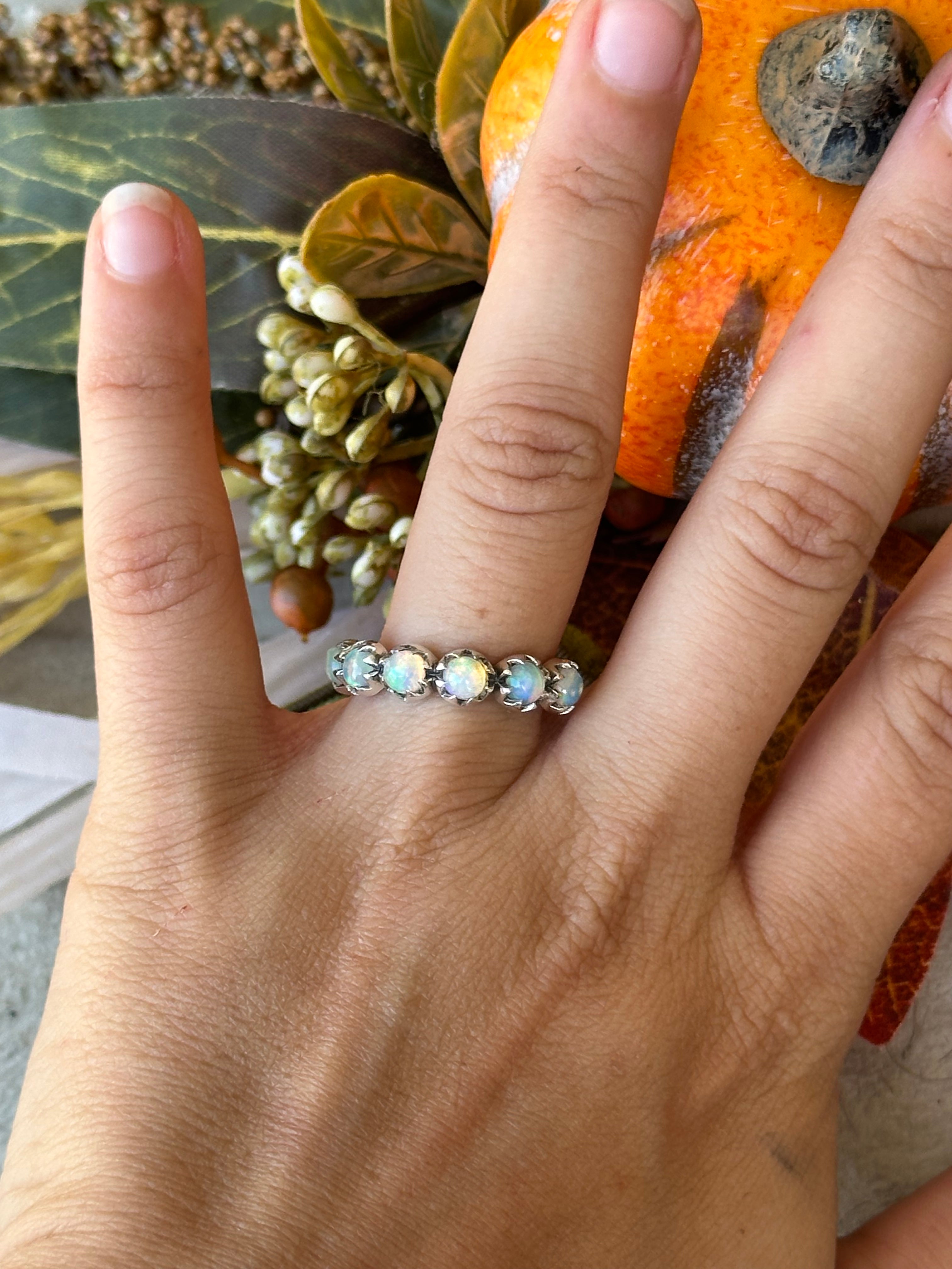 Southwest Handmade Opal & Sterling Silver Ring