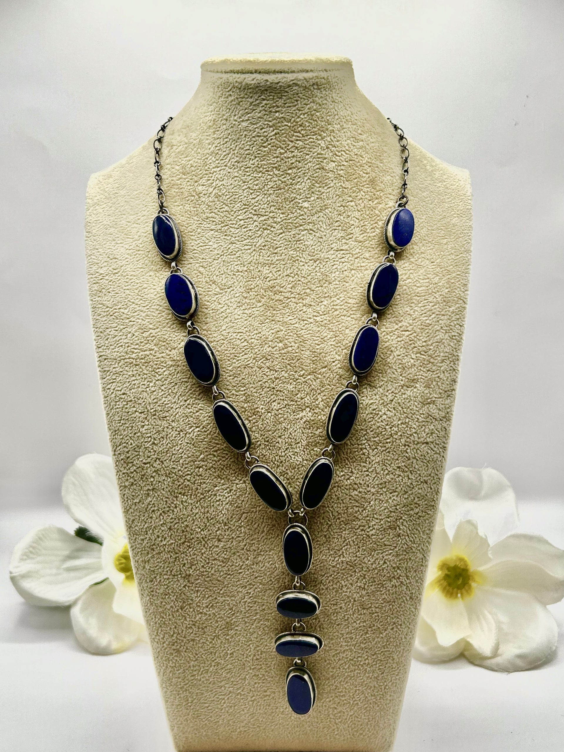 Danny Henio Lapis & Sterling Silver Necklace Set