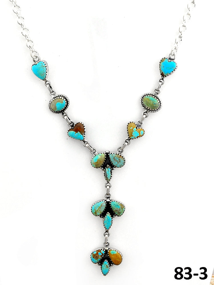 Southwest Made #8 Turquoise & Sterling Silver Necklace