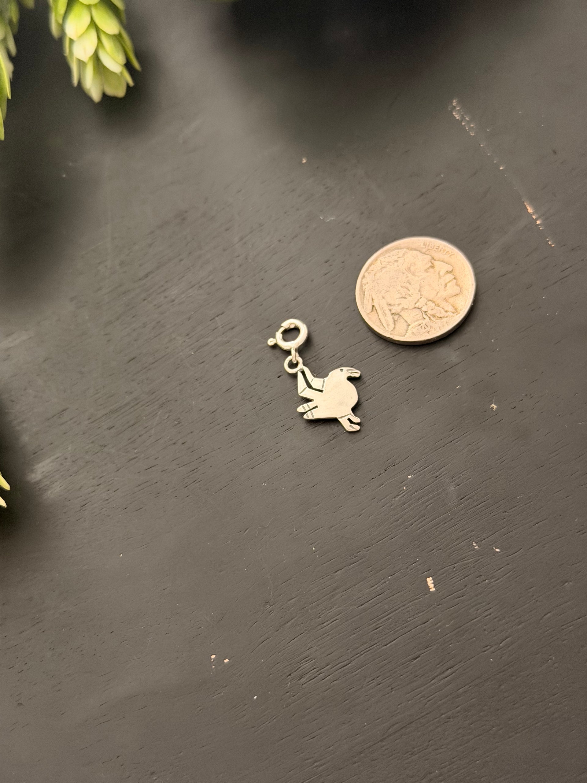 Navajo Made Sterling Silver Bird Cast Charms