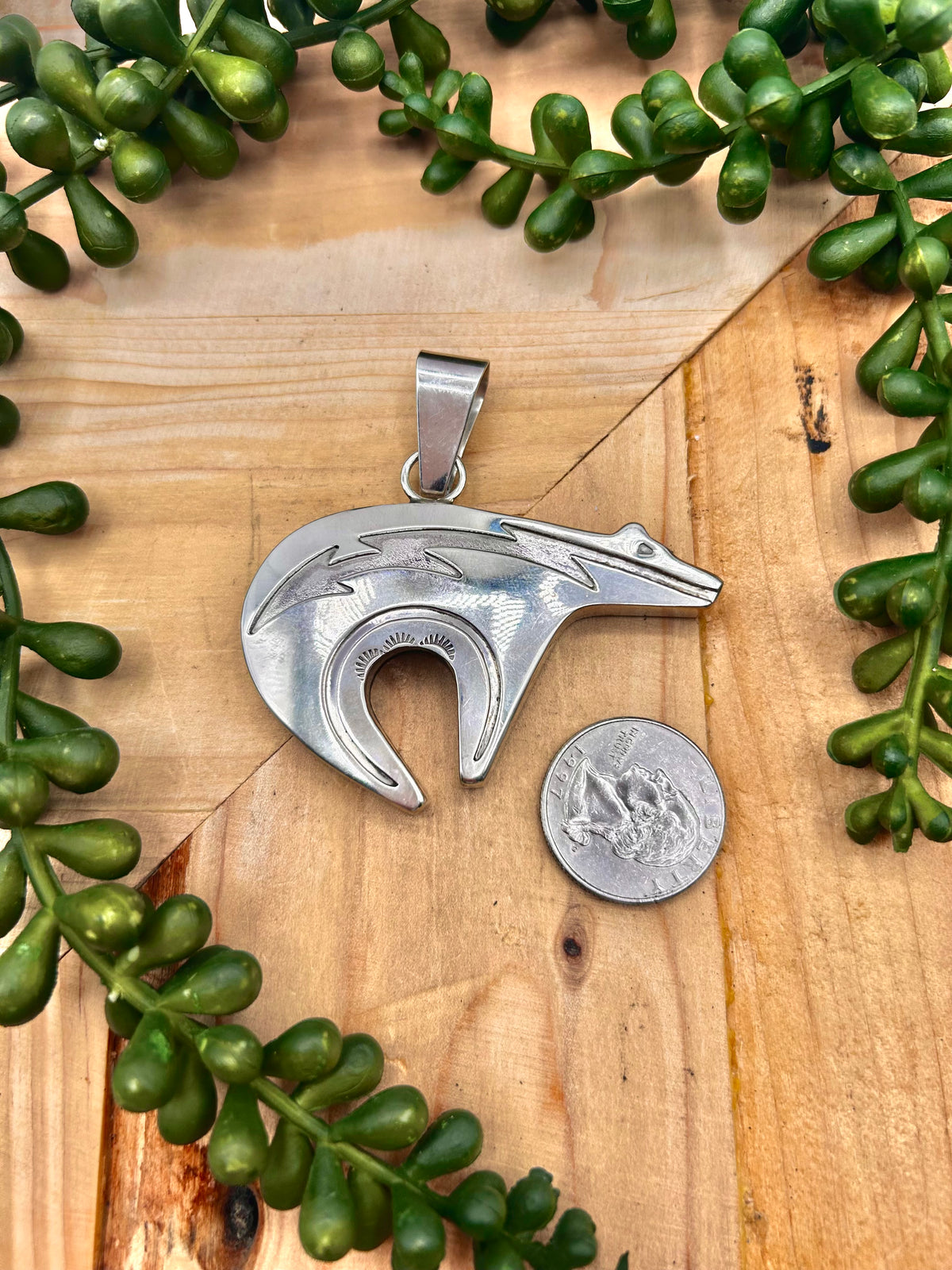 Navajo Made Sterling Silver Pendant