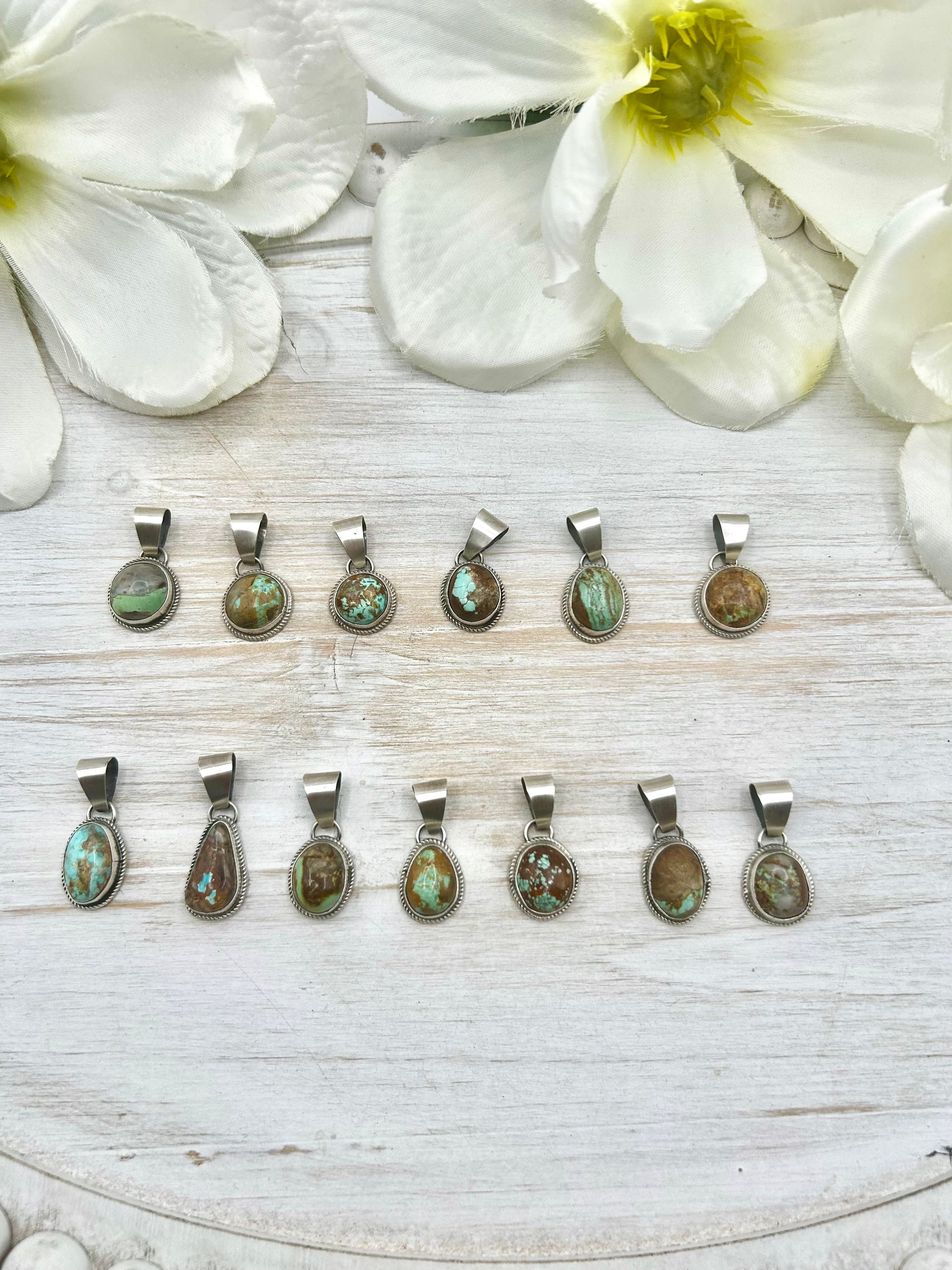 Navajo Made Royston Turquoise & Sterling Silver Pendant