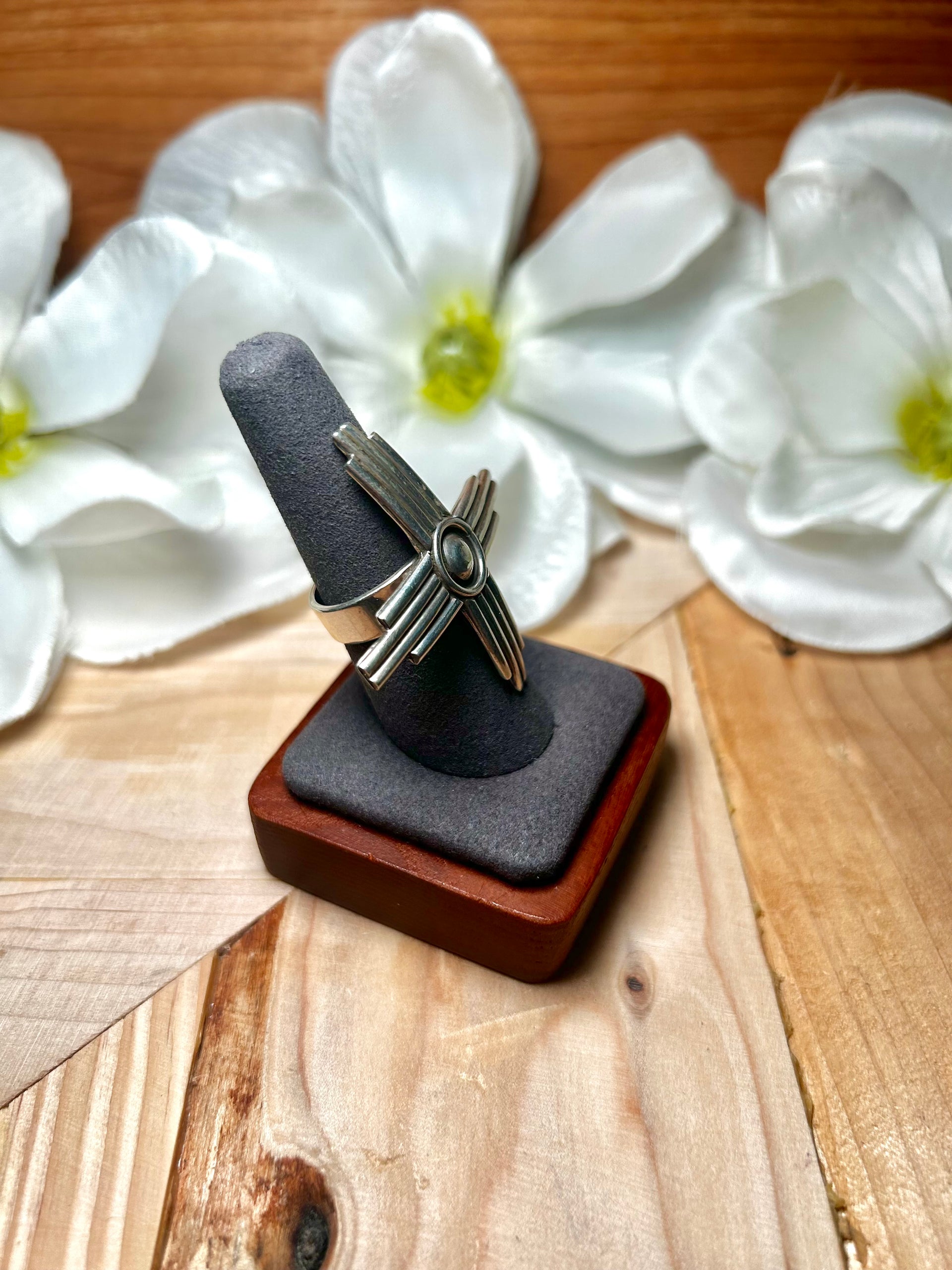 Navajo Made Sterling Silver Adjustable Ring