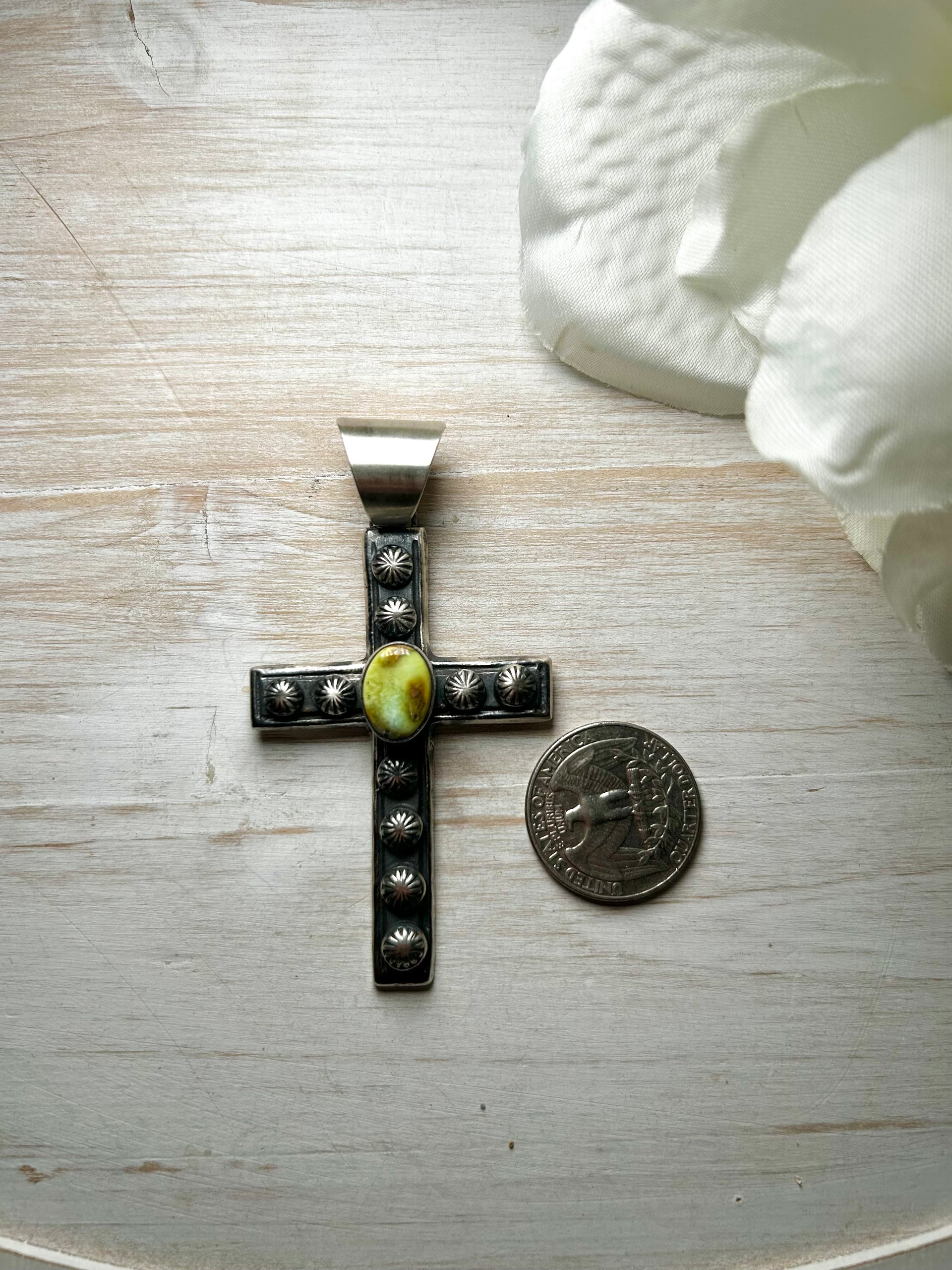 Chimney Butte Palomino Variscite & Sterling Silver Pendant