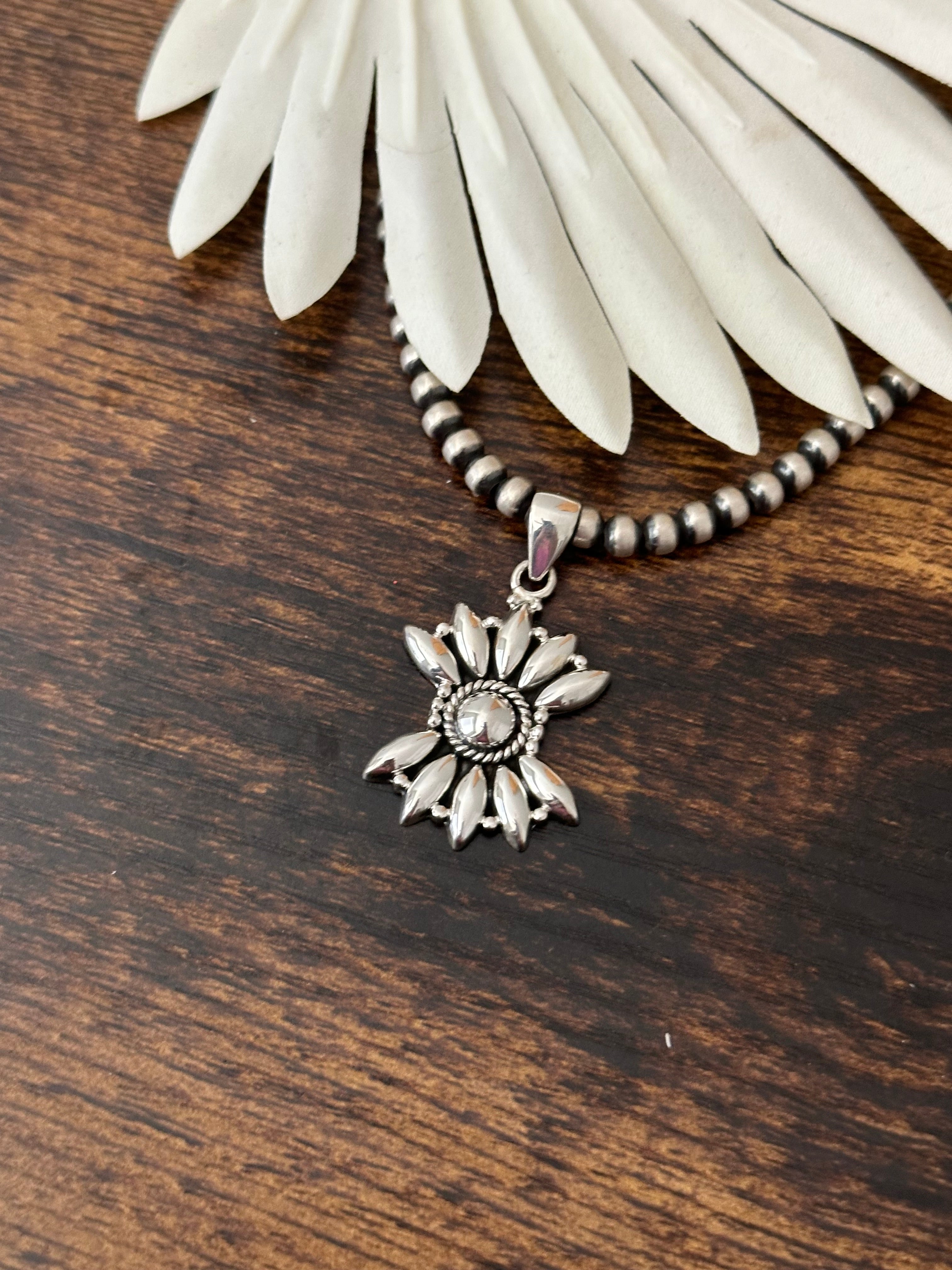 TTD “Paisley” Sterling Silver Cluster Pendant