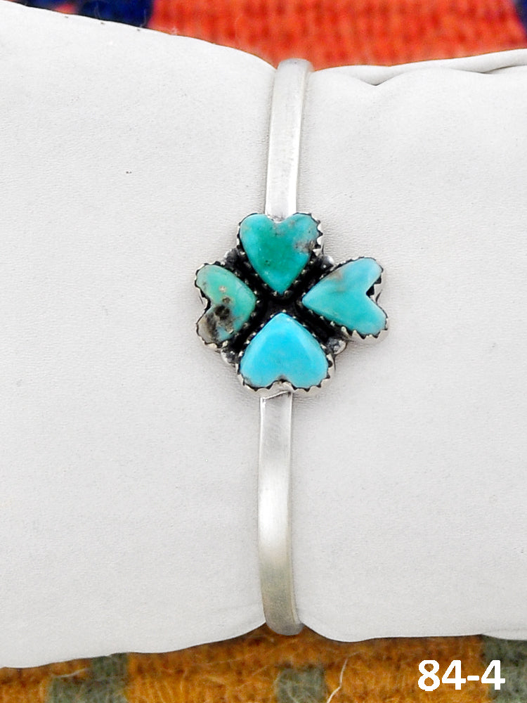 Southwest Made Campitos Turquoise & Sterling Silver Cuff Bracelet