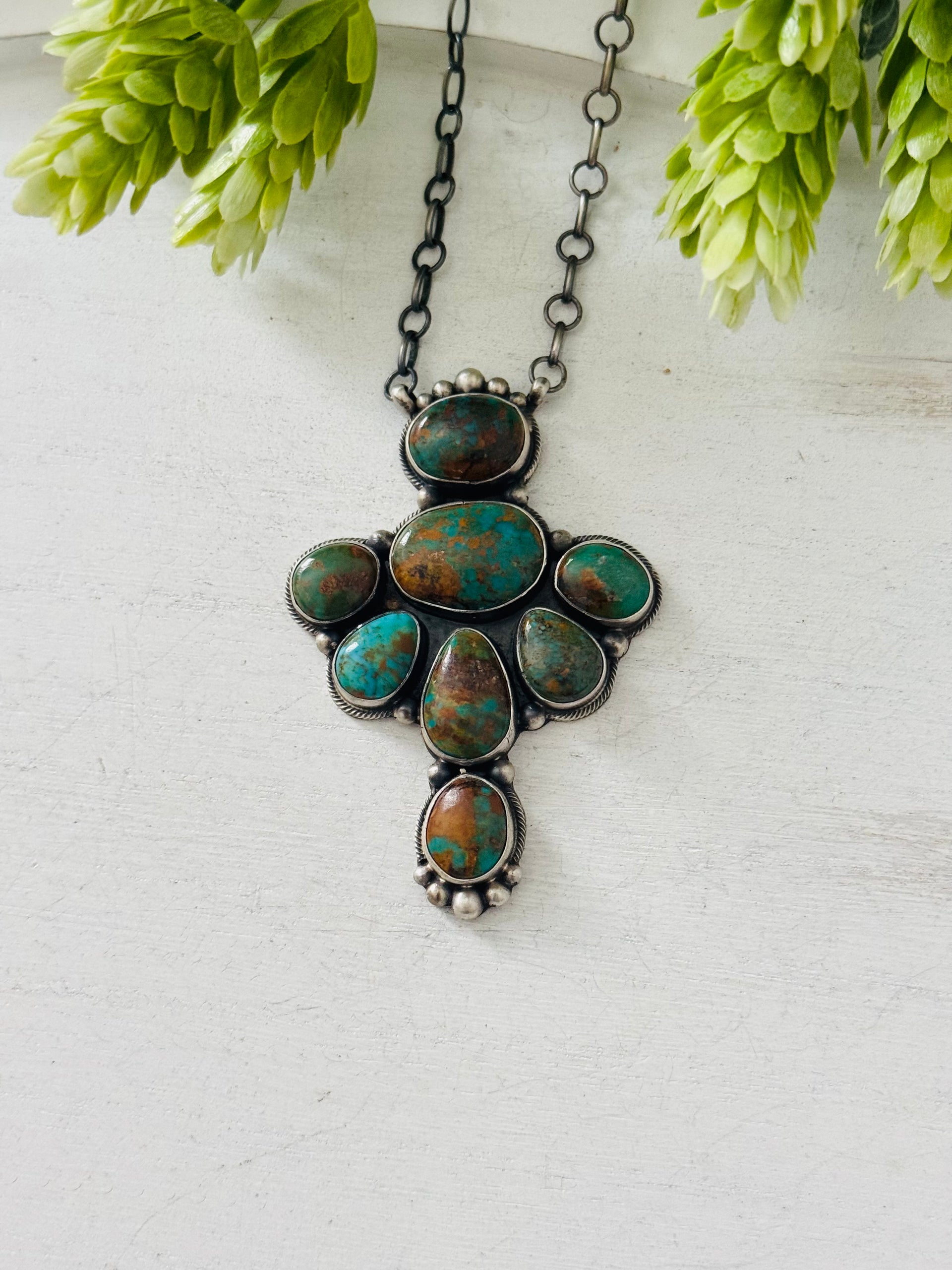 Timothy Yazzie Royston Turquoise & Sterling Silver Necklace