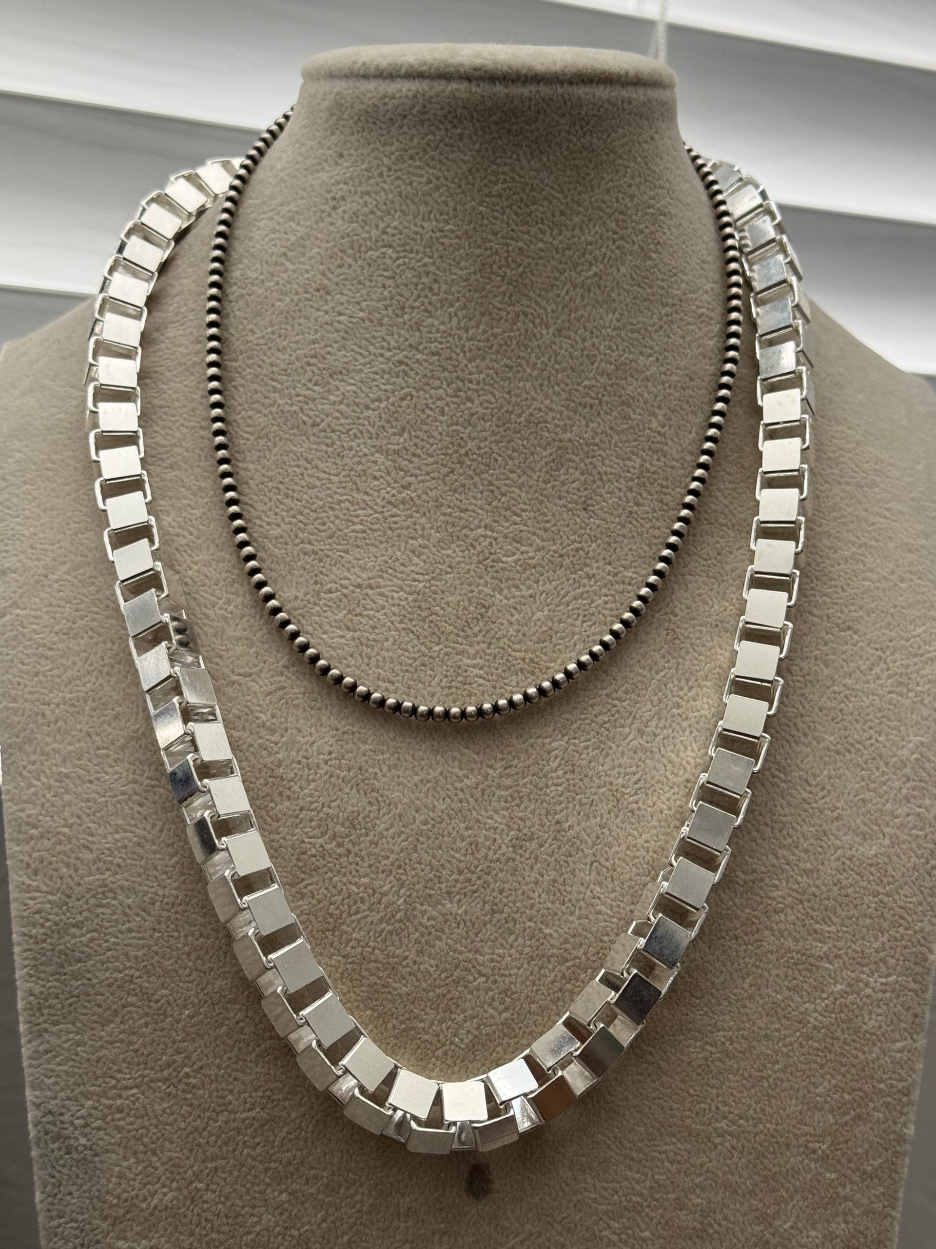 Sterling Silver Italian Links Necklace