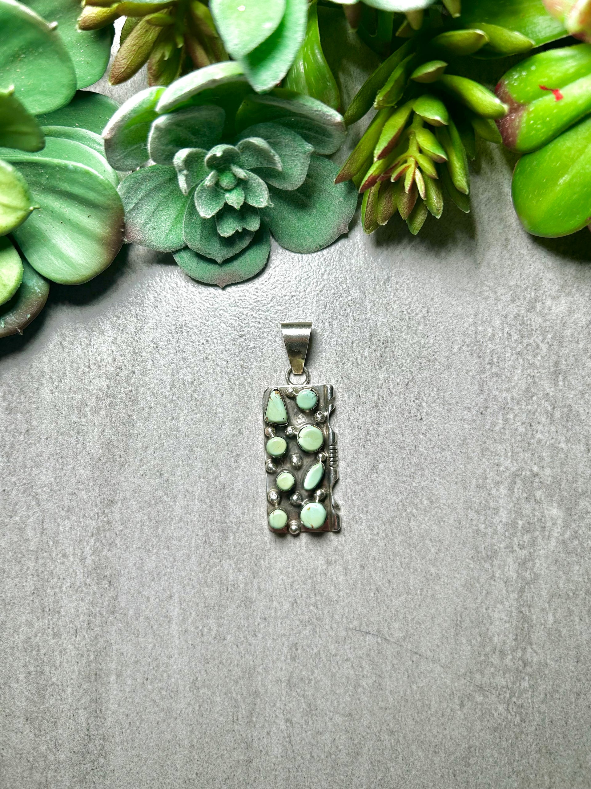 Marlene Fransi Kingman Turquoise & Sterling Silver Pendant