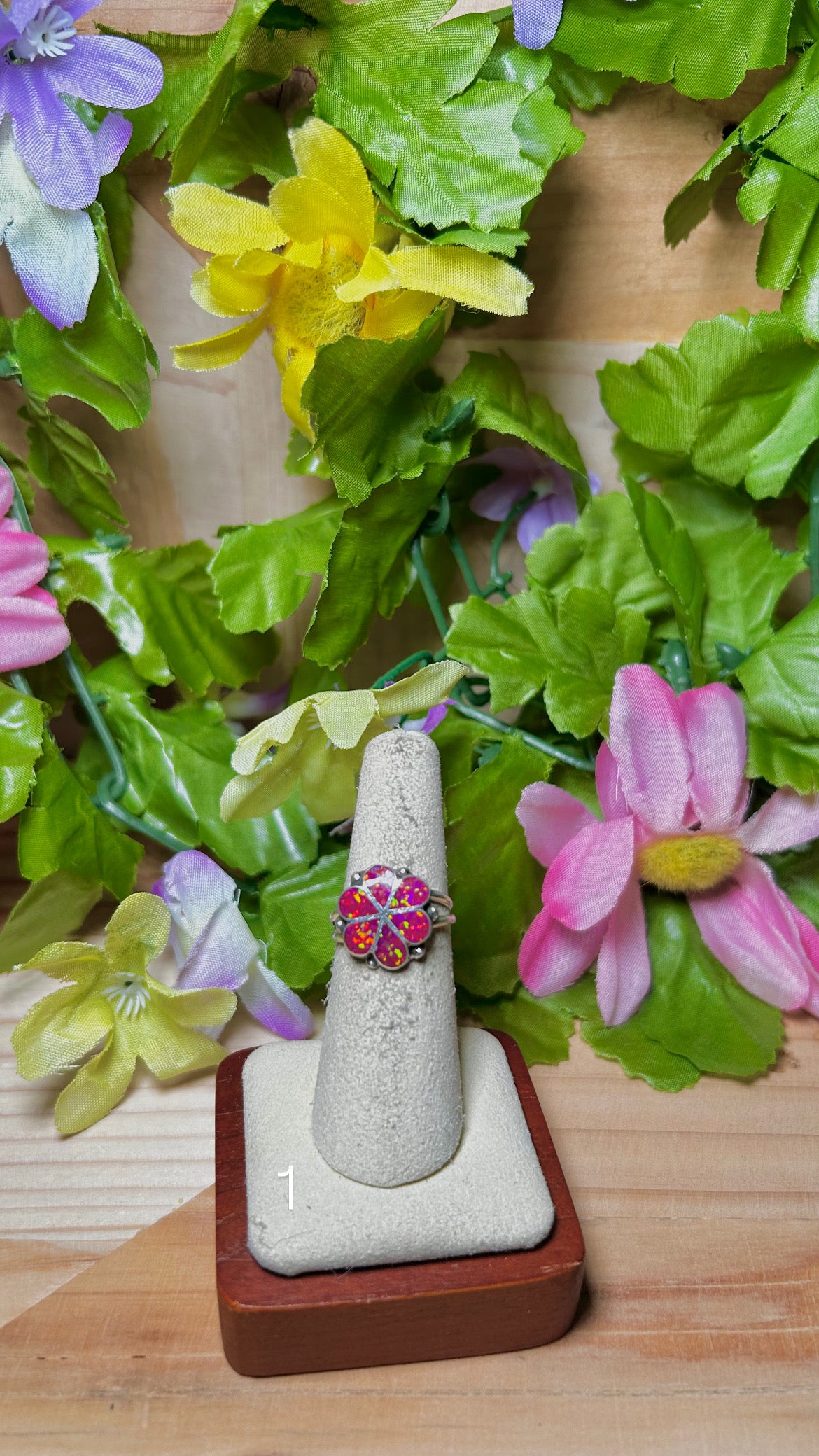 Zuni Made Opal & Sterling Silver Ring