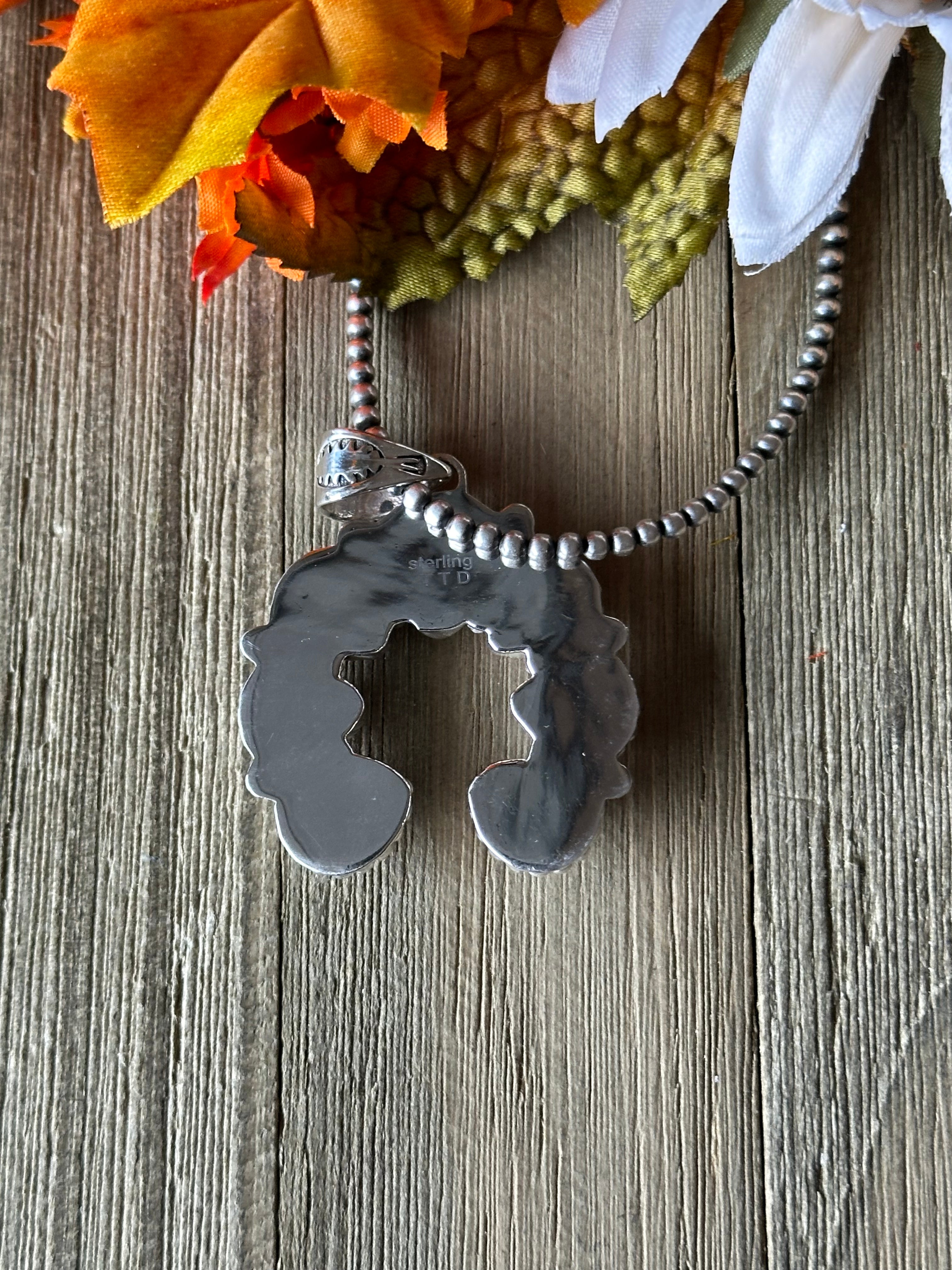 Southwest Handmade Multi Stone & Sterling Silver Naja Pendant