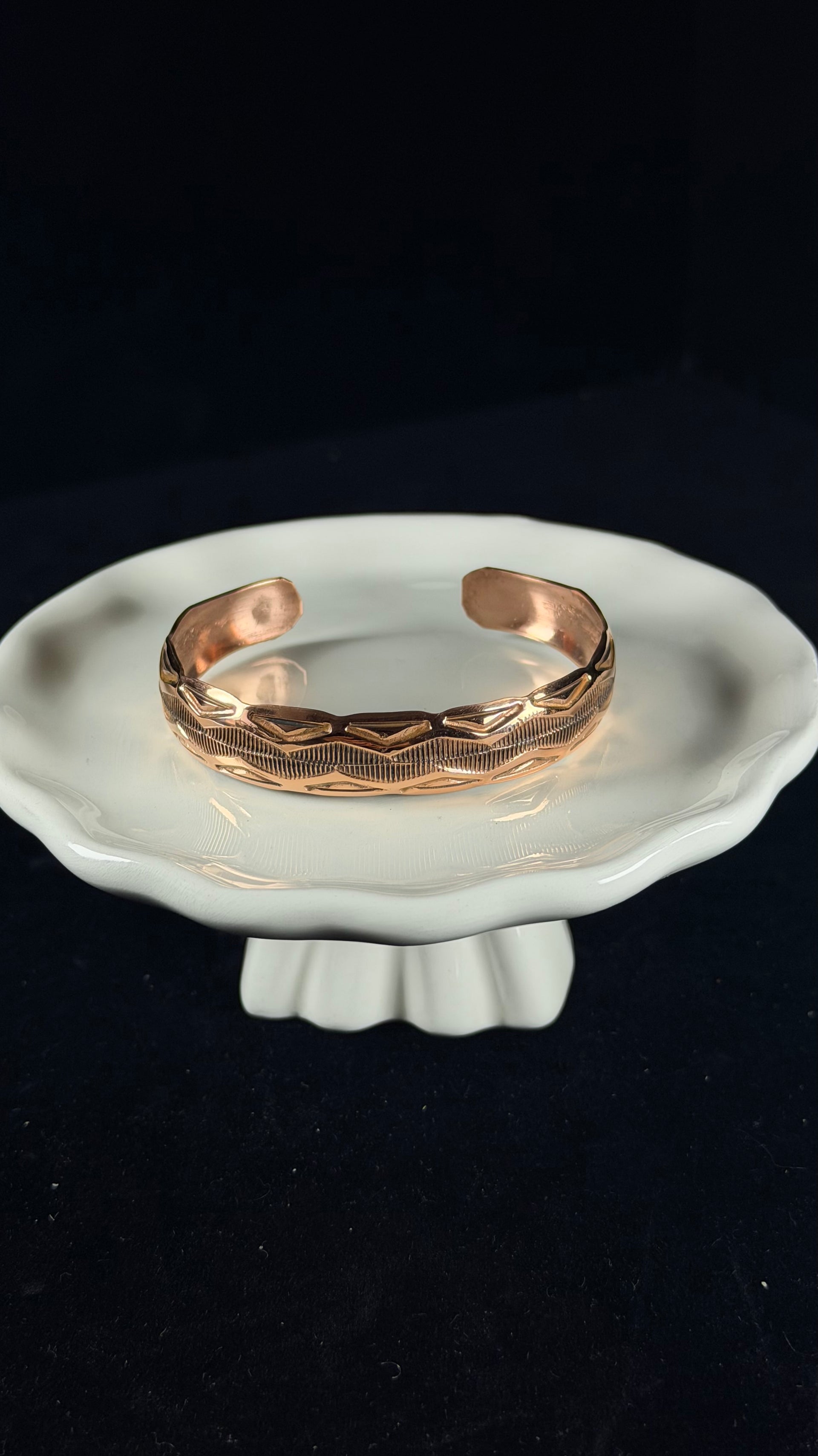 Navajo Made Copper Cuff Bracelet