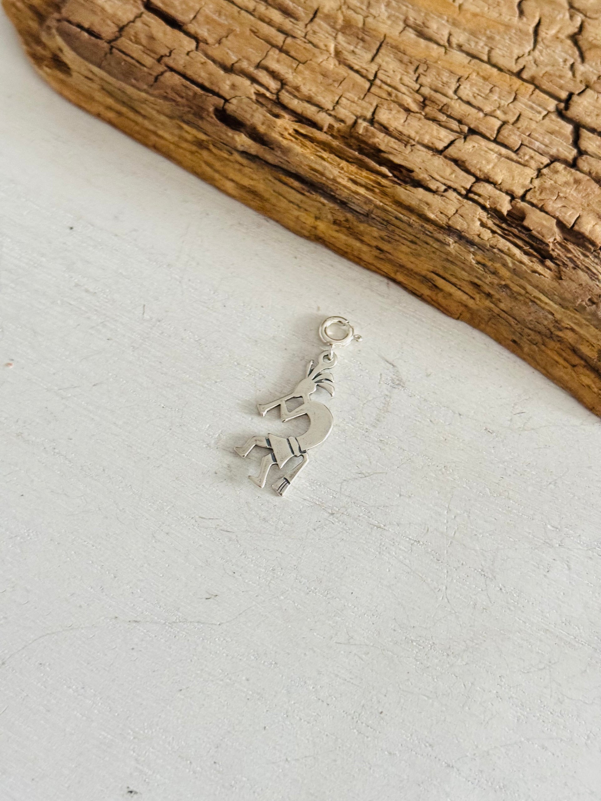 Navajo Made Sterling Silver Kokopelli Cast Charms