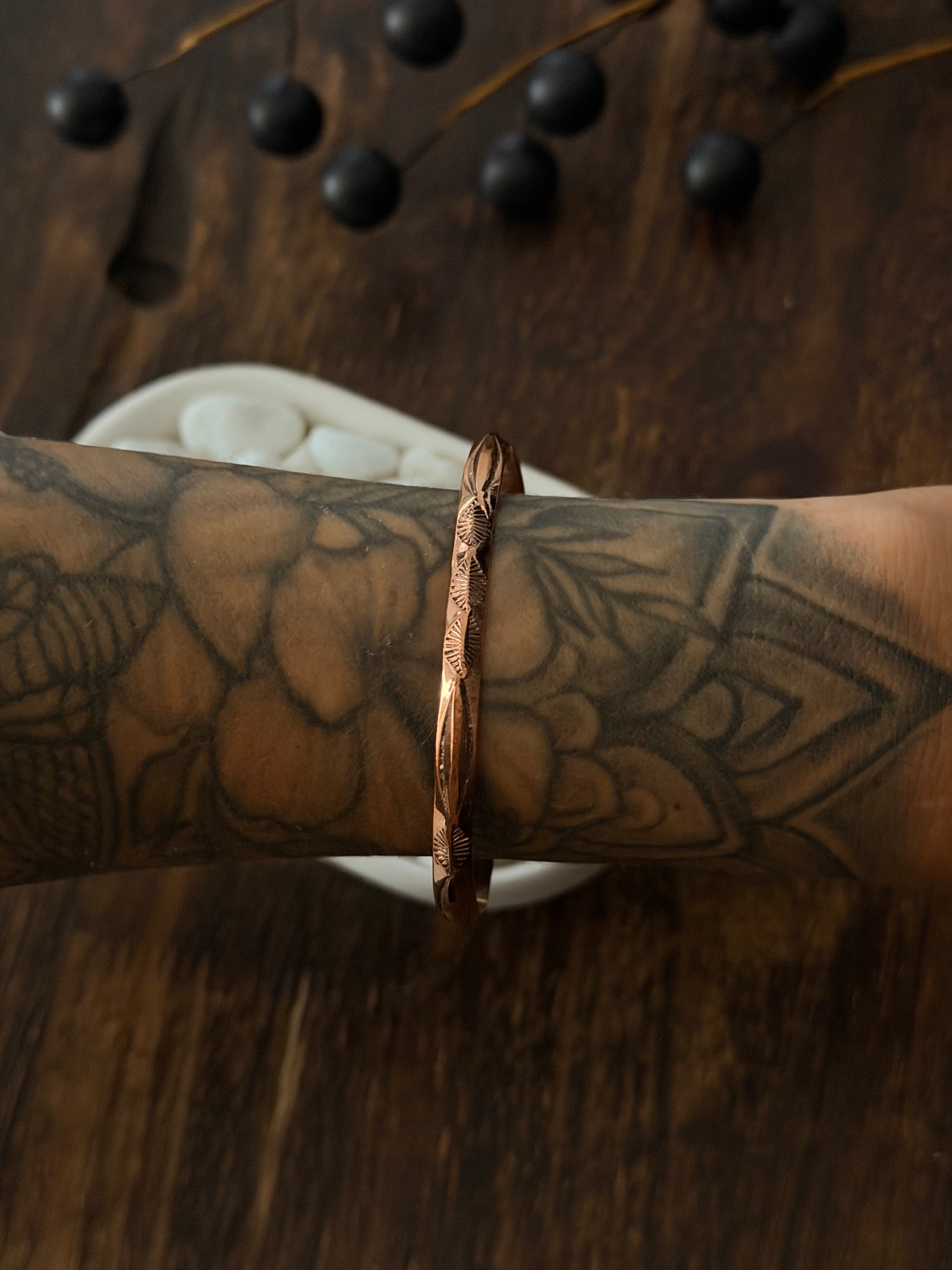 Navajo Made Copper Cuff Bracelet