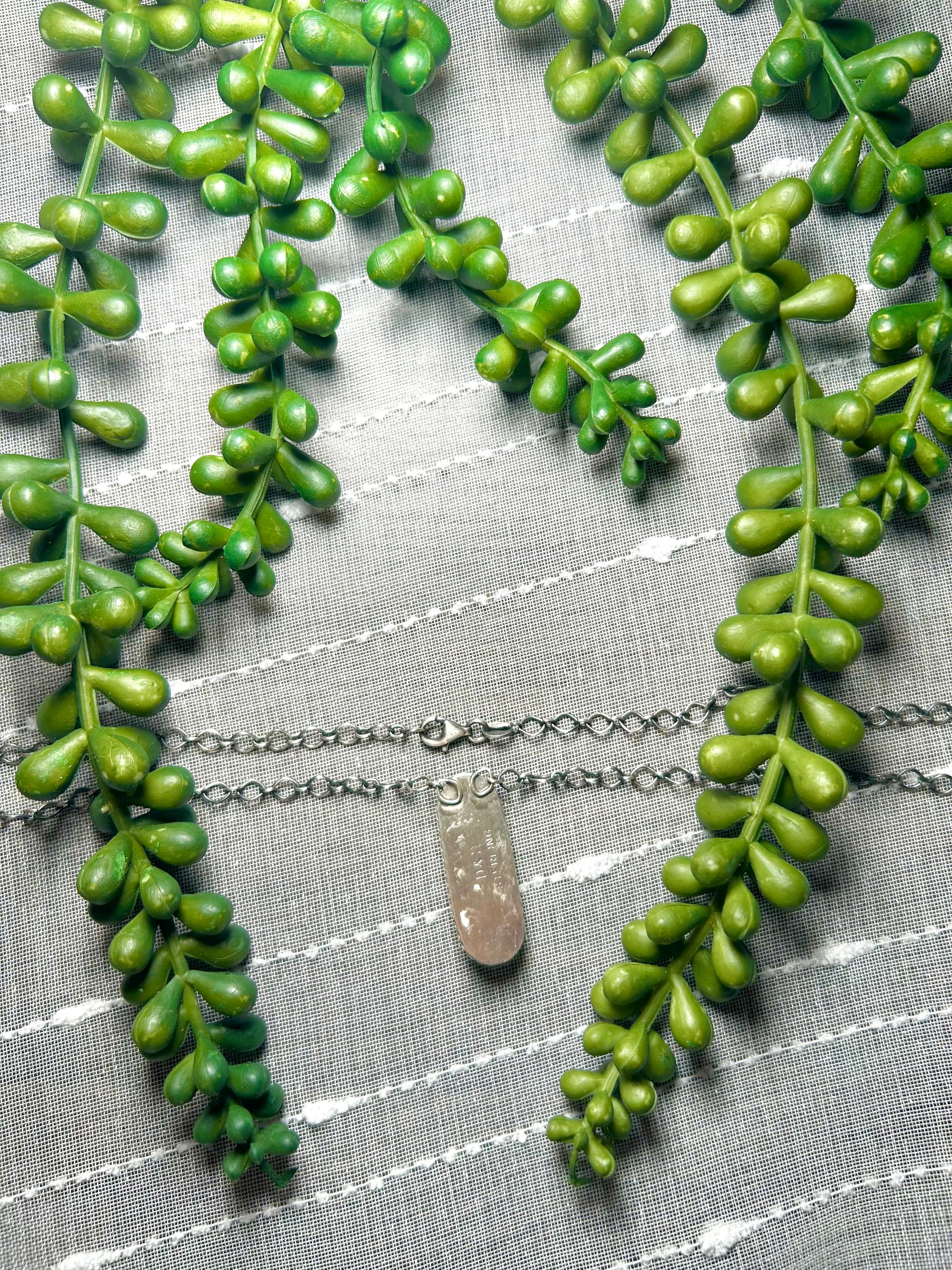 Navajo Made Opal & Sterling Silver Necklace