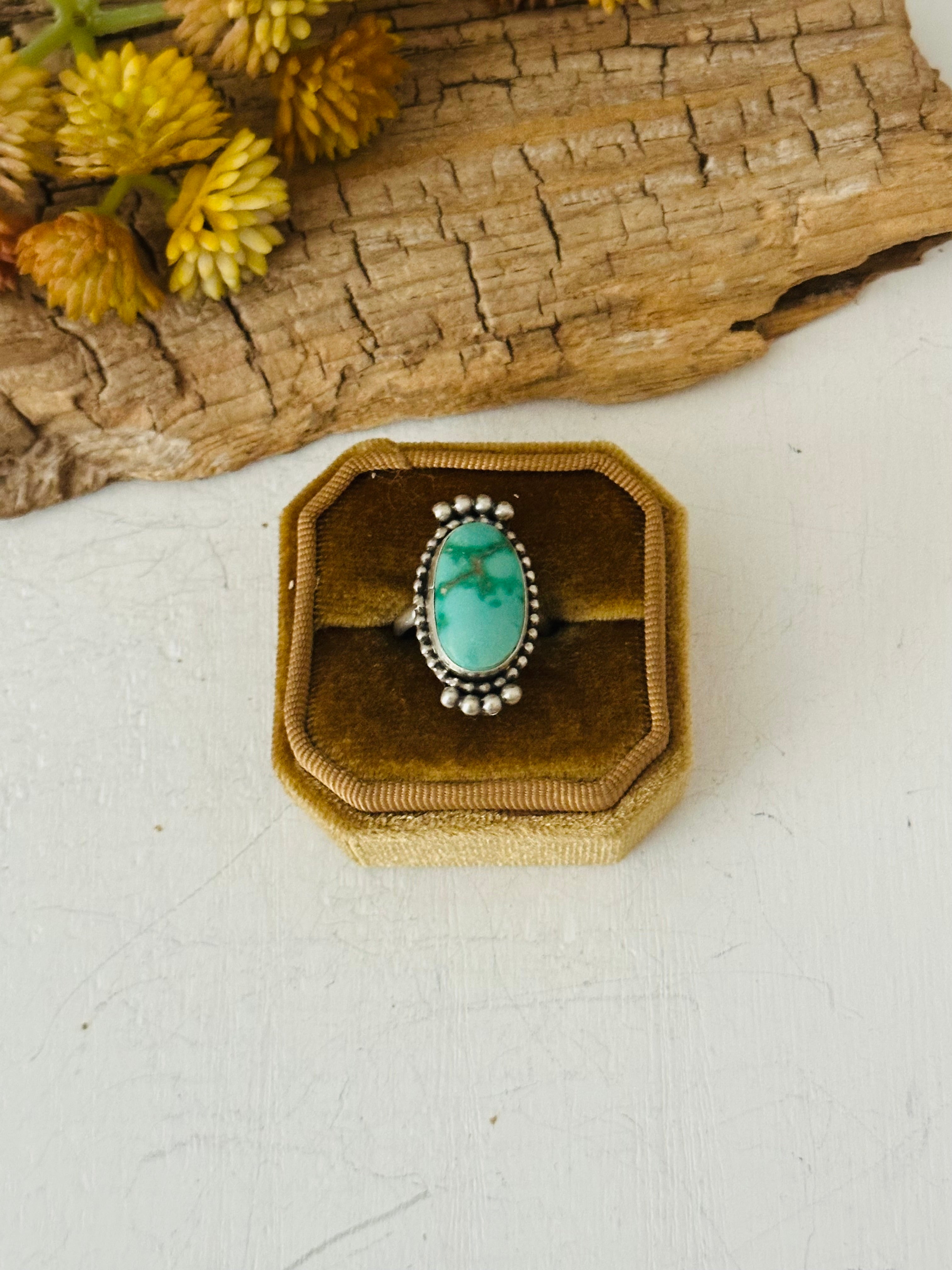 Navajo Made Turquoise & Sterling Silver Ring