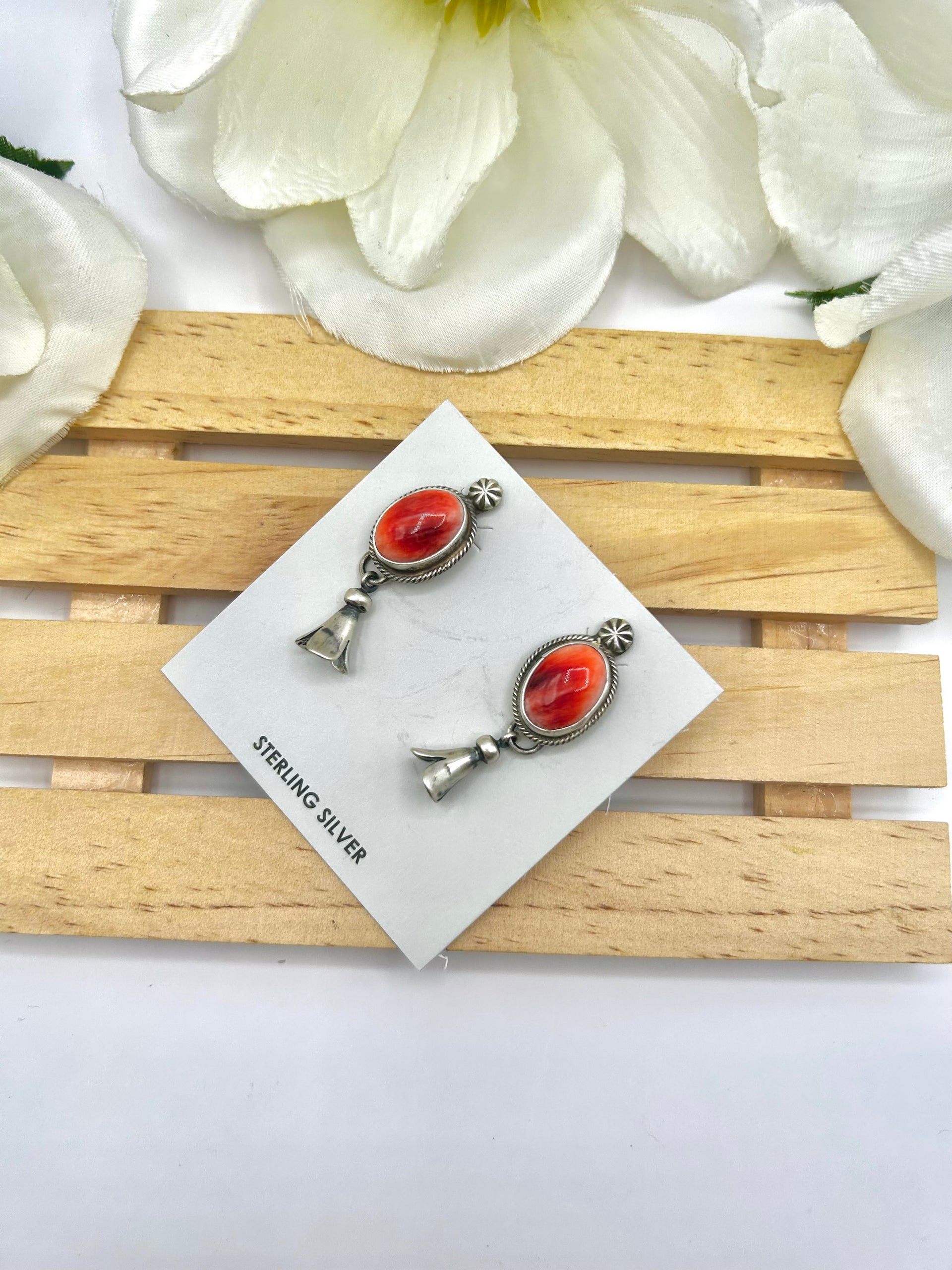 Jameson Garcia Spiny Oyster & Sterling Silver Post Earrings