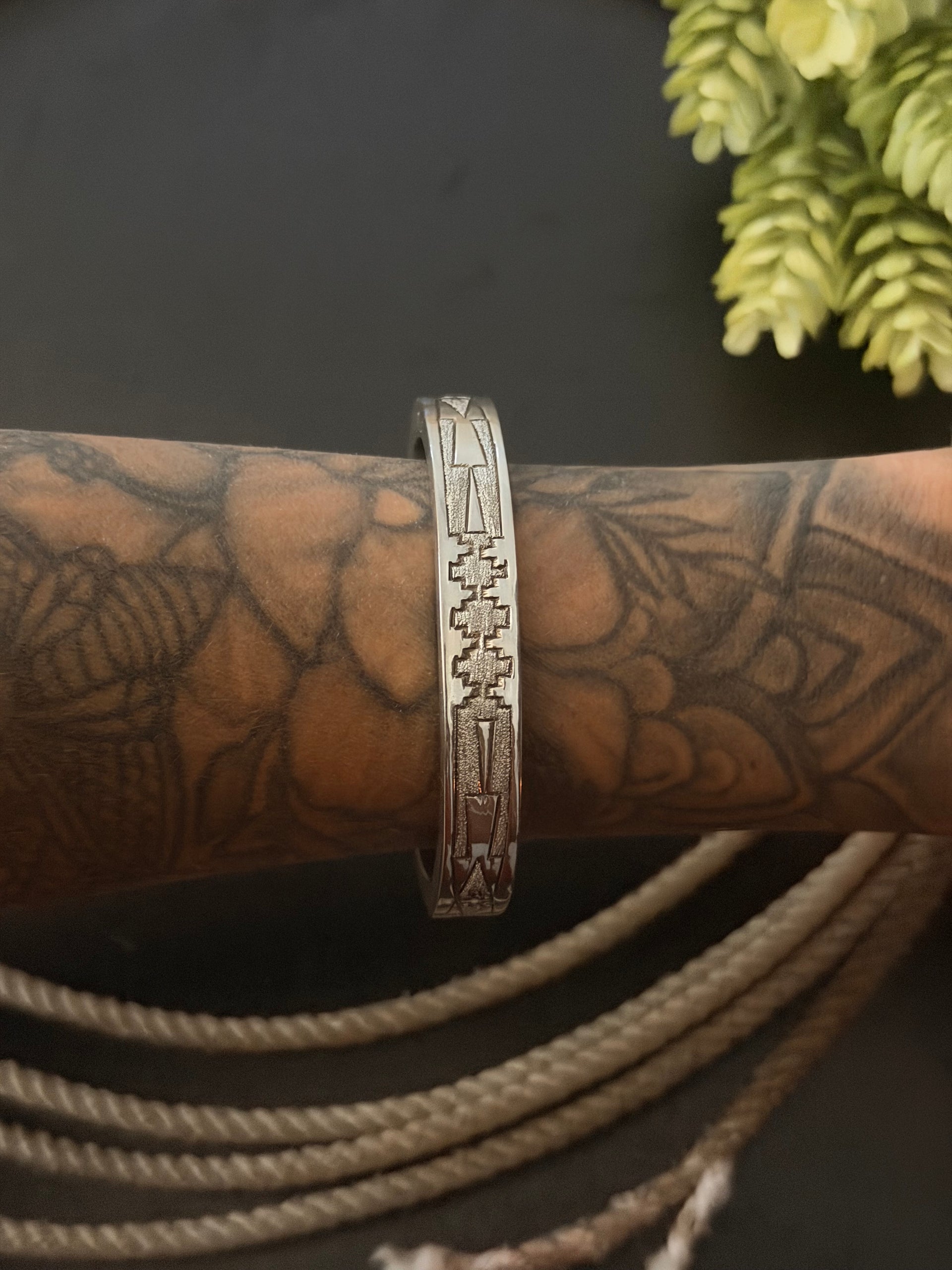 Navajo Made Sterling Silver Cuff Bracelet