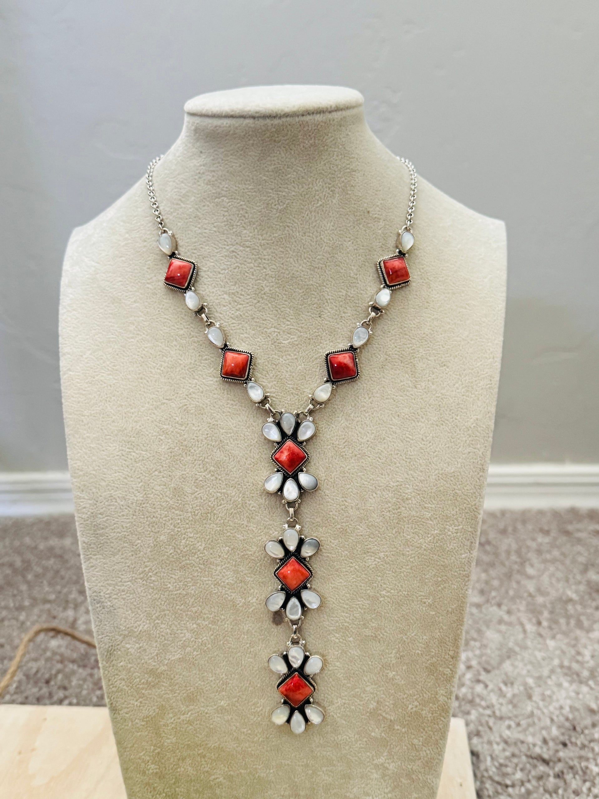 Southwest Made Multi Stone & Sterling Silver Necklace