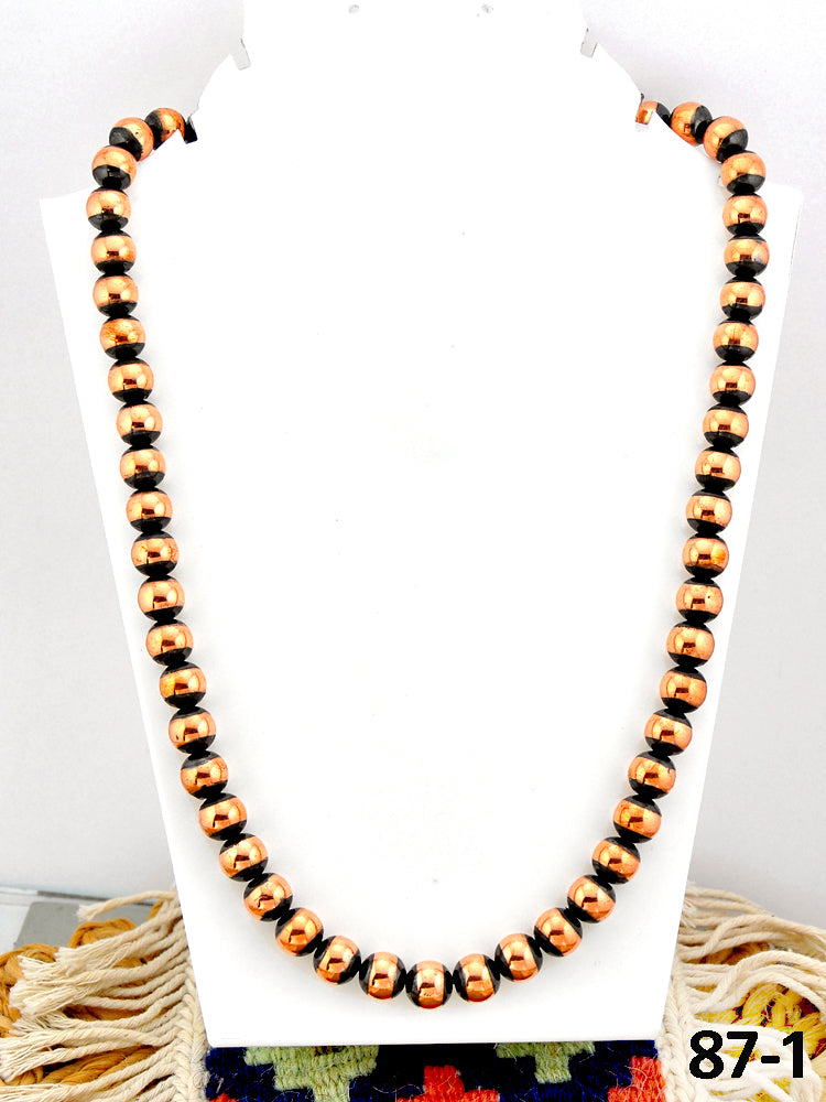 Southwest Handmade Copper 10 MM 20” Beaded Necklace