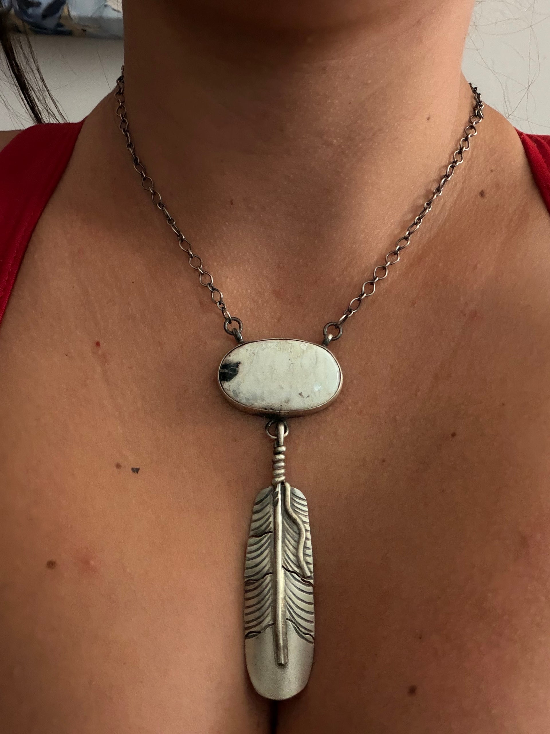 Kobe Martinez White Buffalo & Sterling Silver Necklace