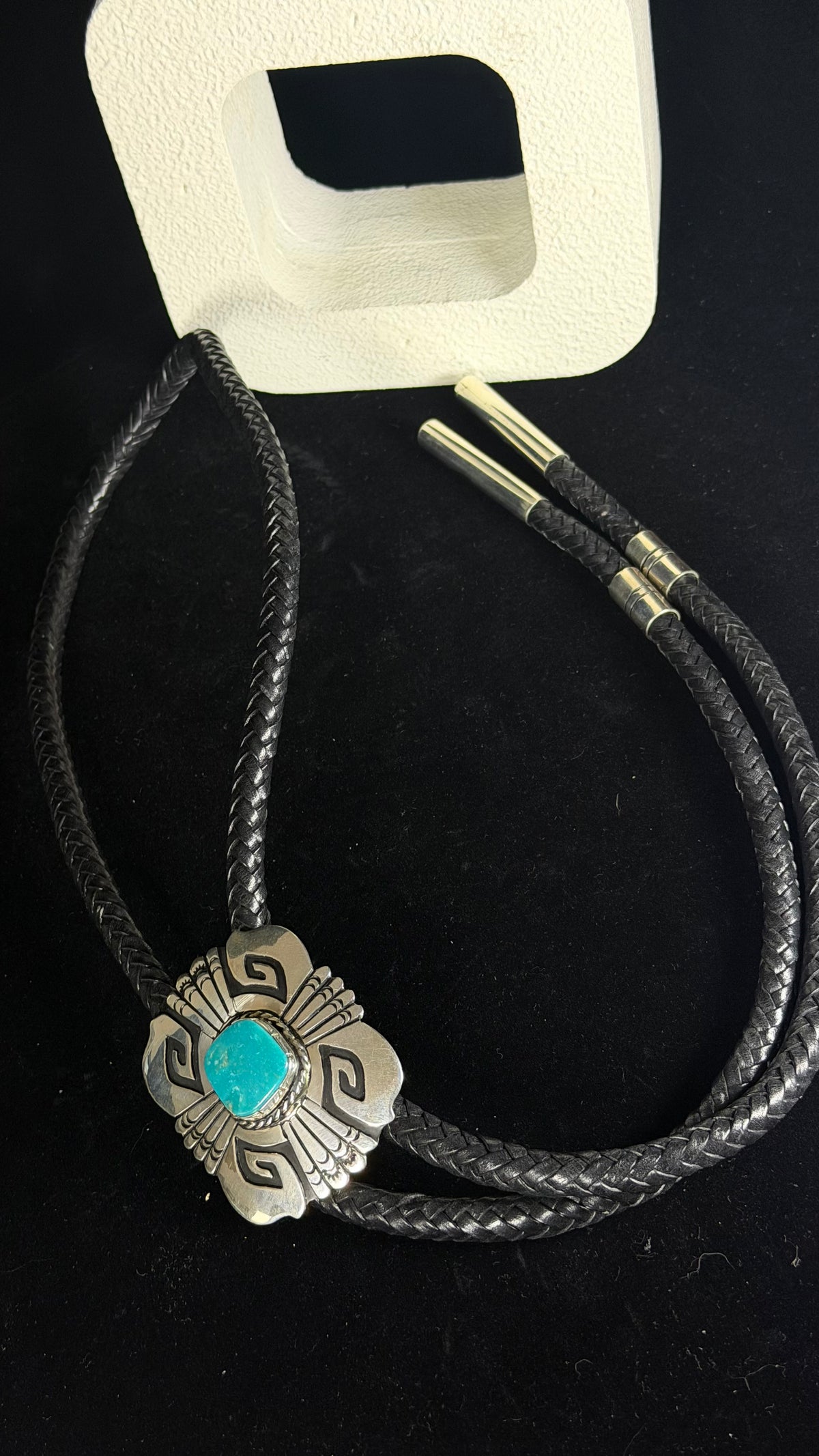T & R Singer Kingman Turquoise  & Sterling Silver Bolo Tie (Copy)