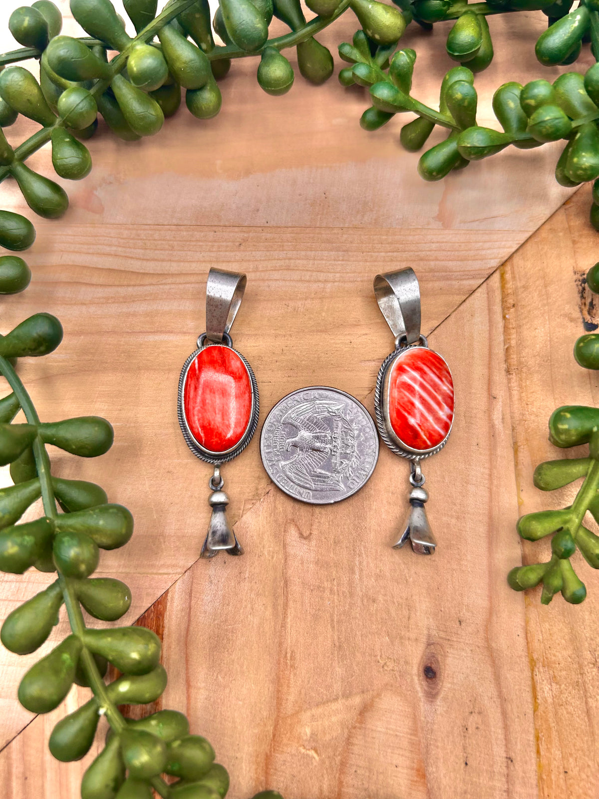 Darrin Livingston Spiny Oyster & Sterling Silver Pendant