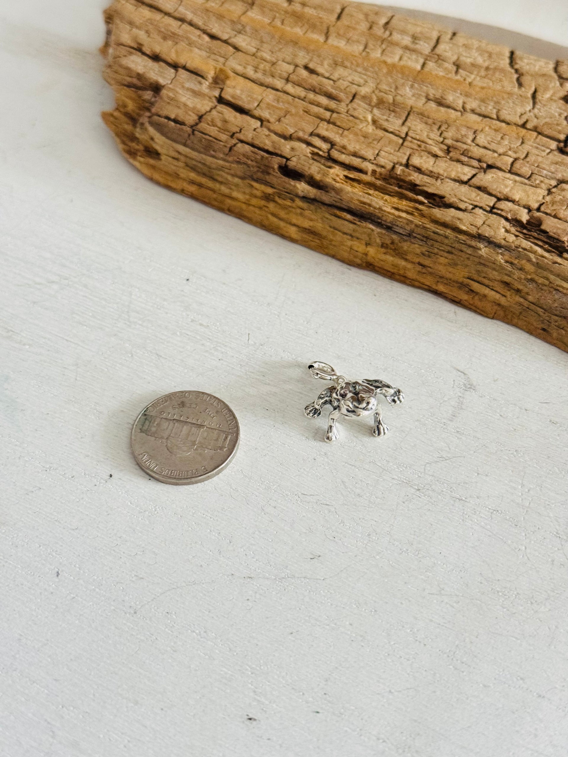 Navajo Made Sterling Silver Frog Cast Charms