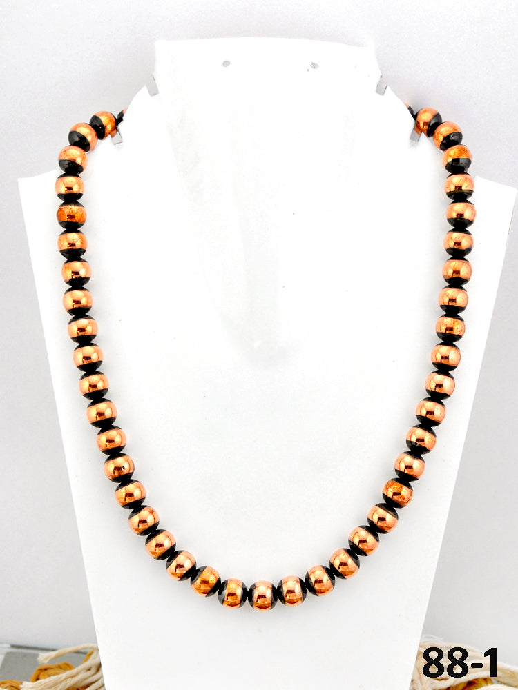 Southwest Handmade Copper 10 MM 24” Beaded Necklace