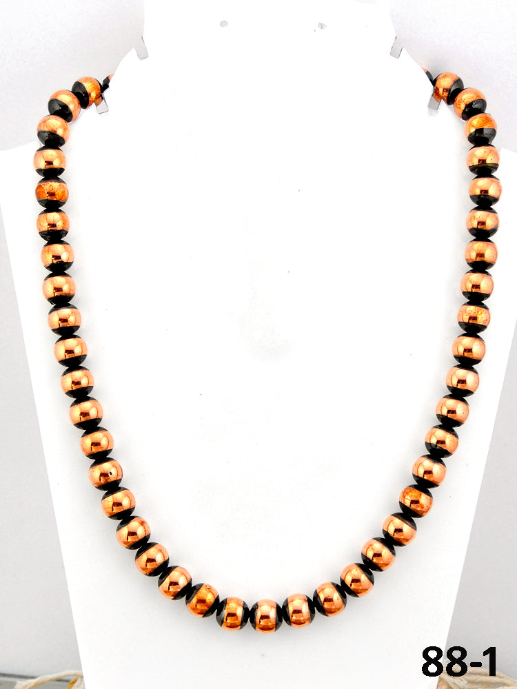 Southwest Handmade Copper 10 MM 24” Beaded Necklace