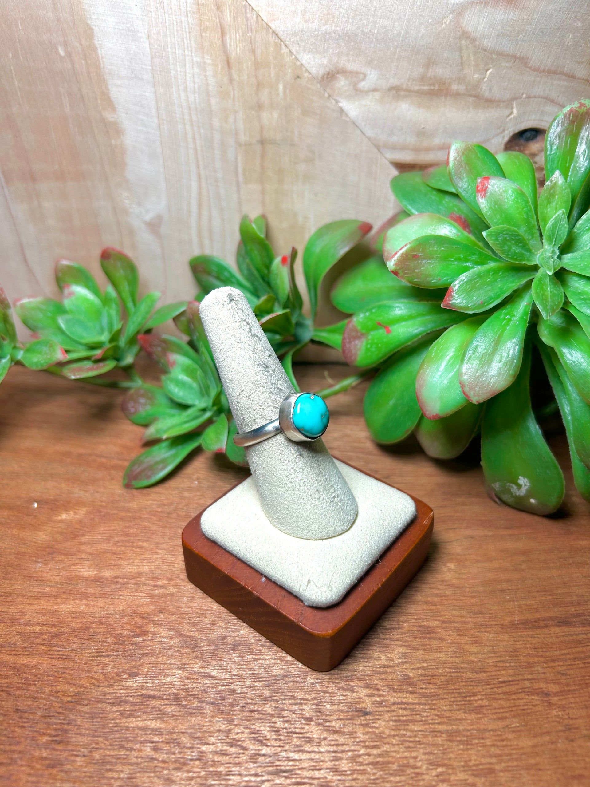 Scott Skeets Royston Turquoise & Sterling Silver Adjustable Ring