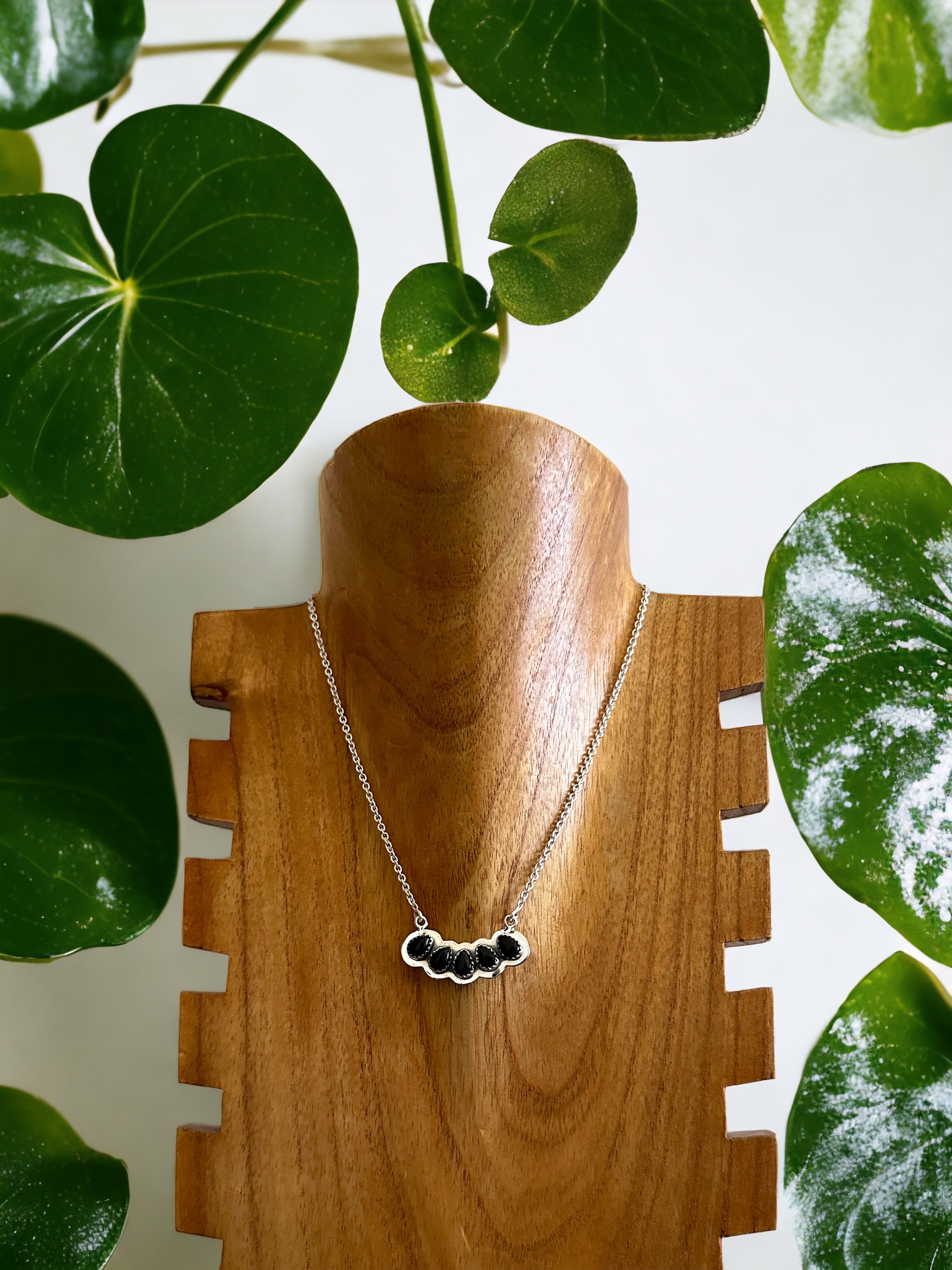 Southwest Made Onyx & Sterling Silver Necklace