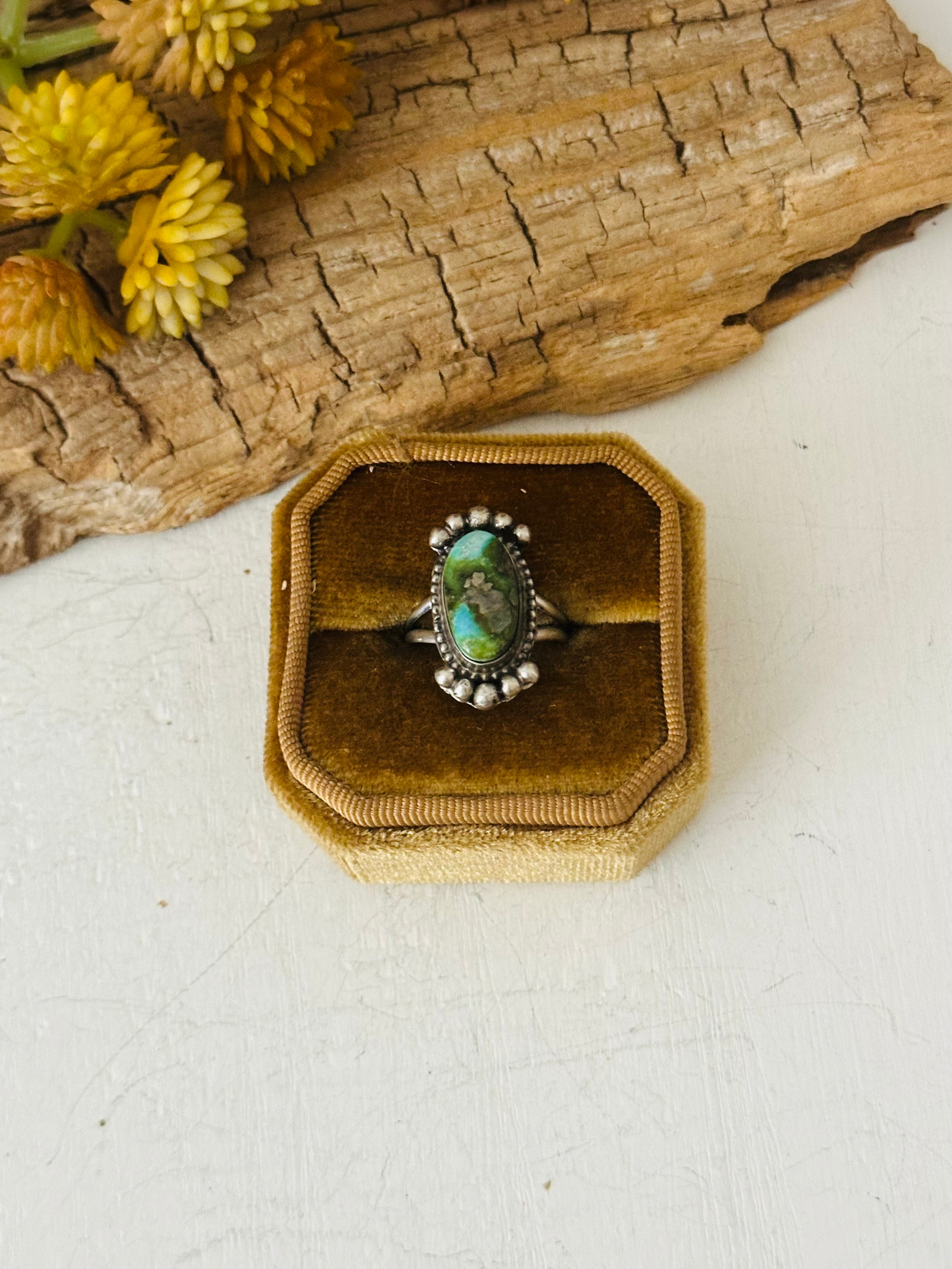 Navajo Made Turquoise & Sterling Silver Ring