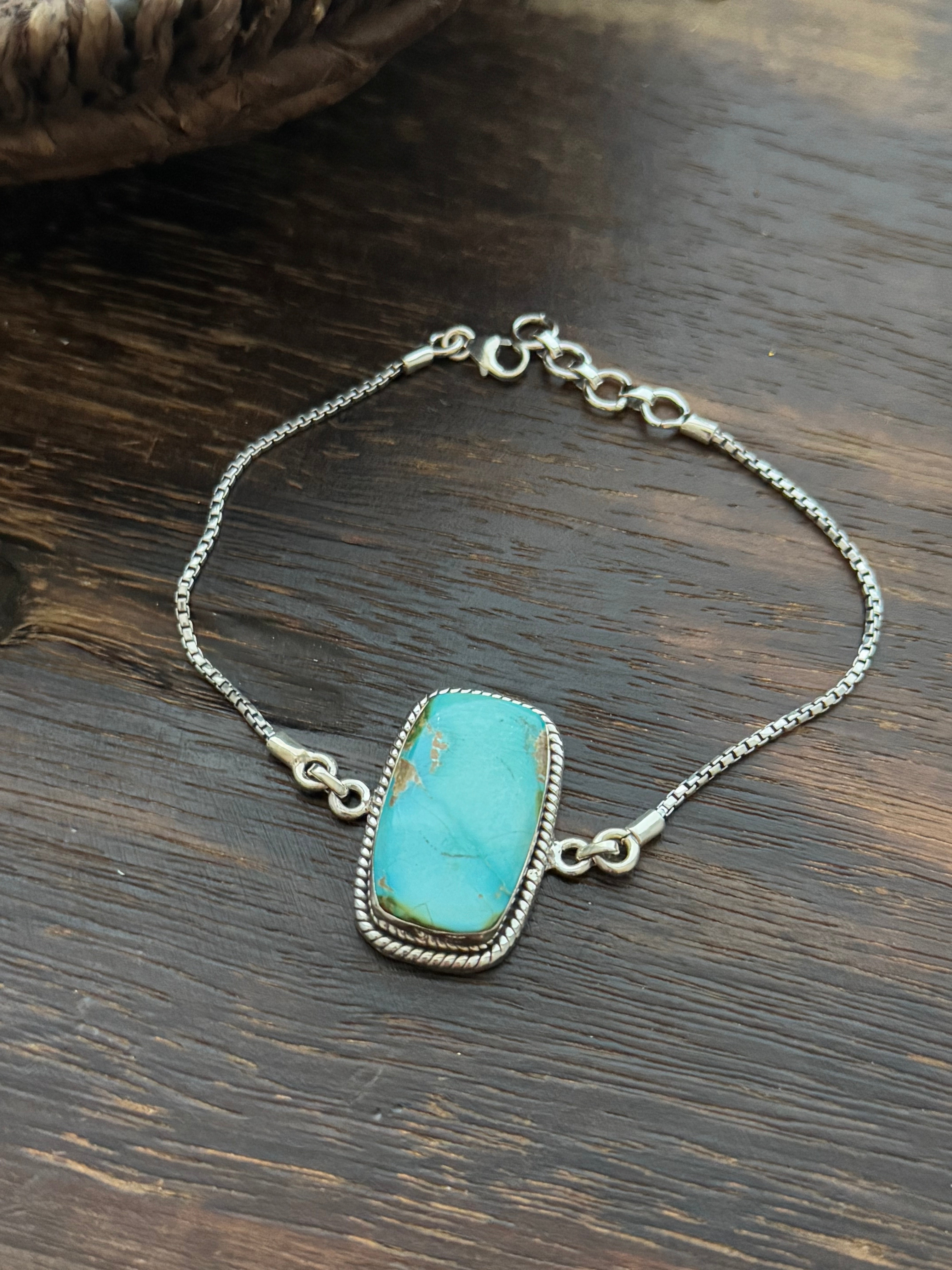 TTD Kingman Turquoise & Sterling Silver Bracelet