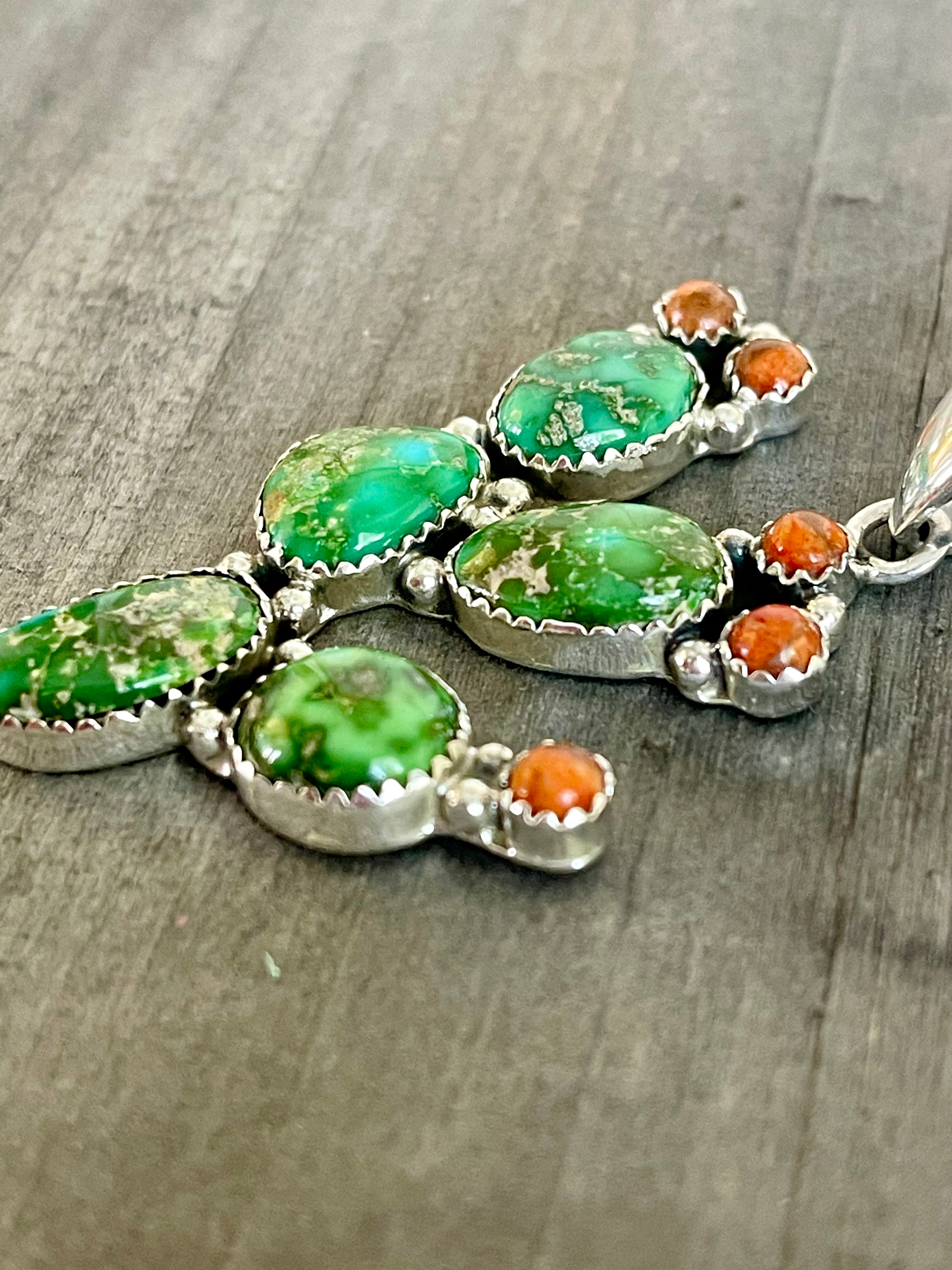 Southwest Handmade Multi Stone & Sterling Silver Necklace