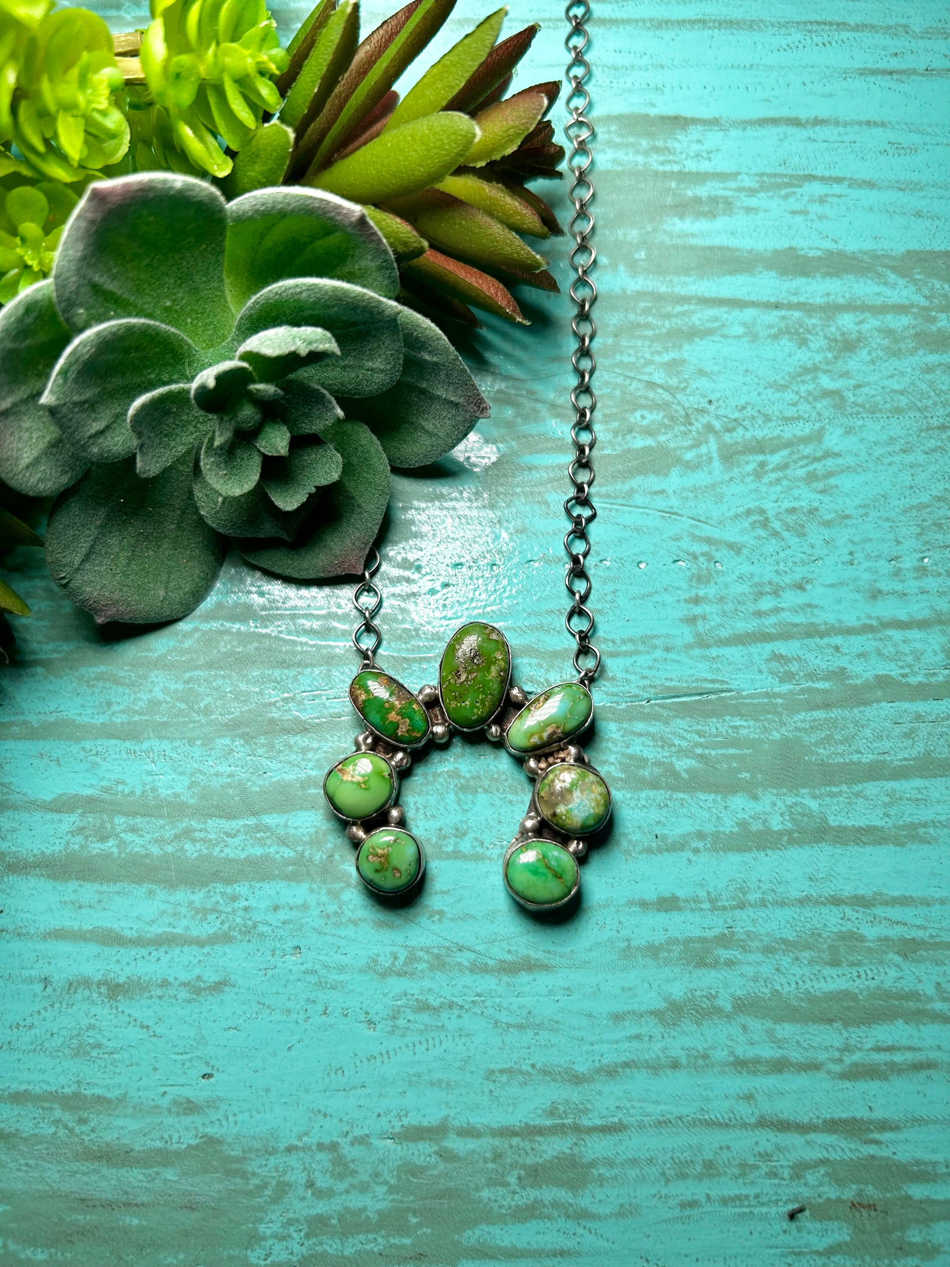 George Rios Sonoran Mountain Turquoise & Sterling Silver Necklace