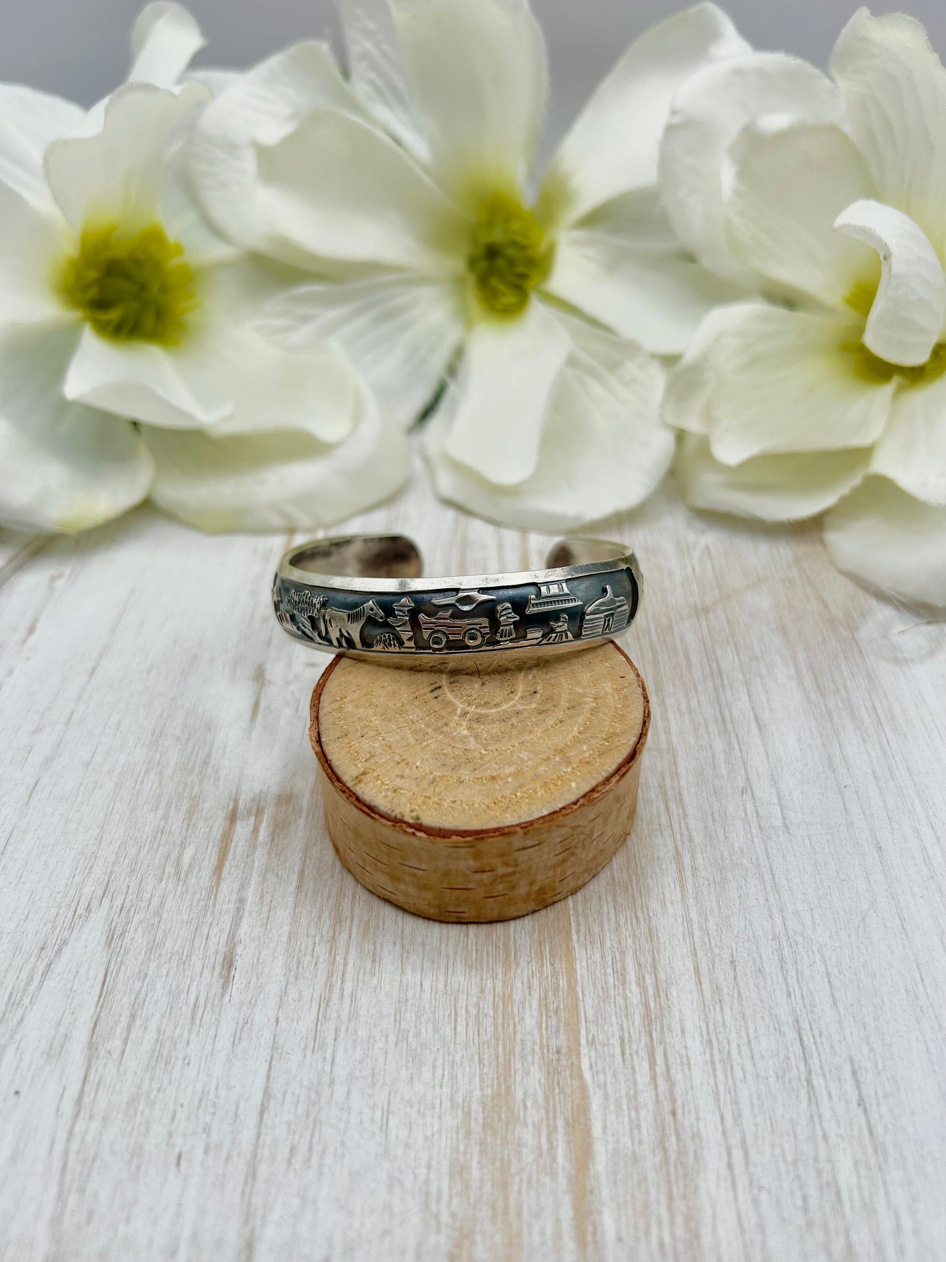 Navajo Made Sterling Silver Cuff Bracelet