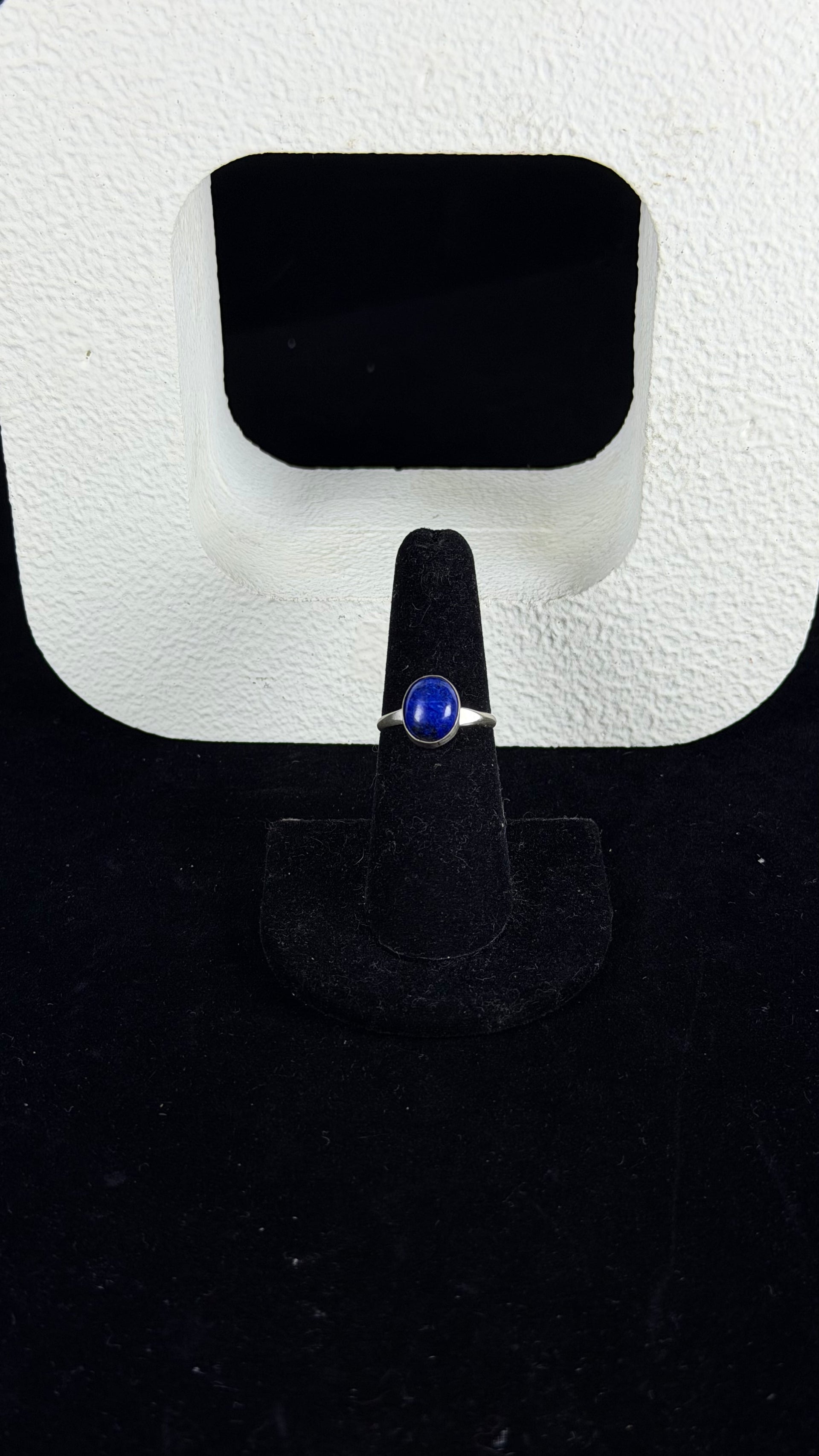 Navajo Made Lapis & Sterling Silver Ring