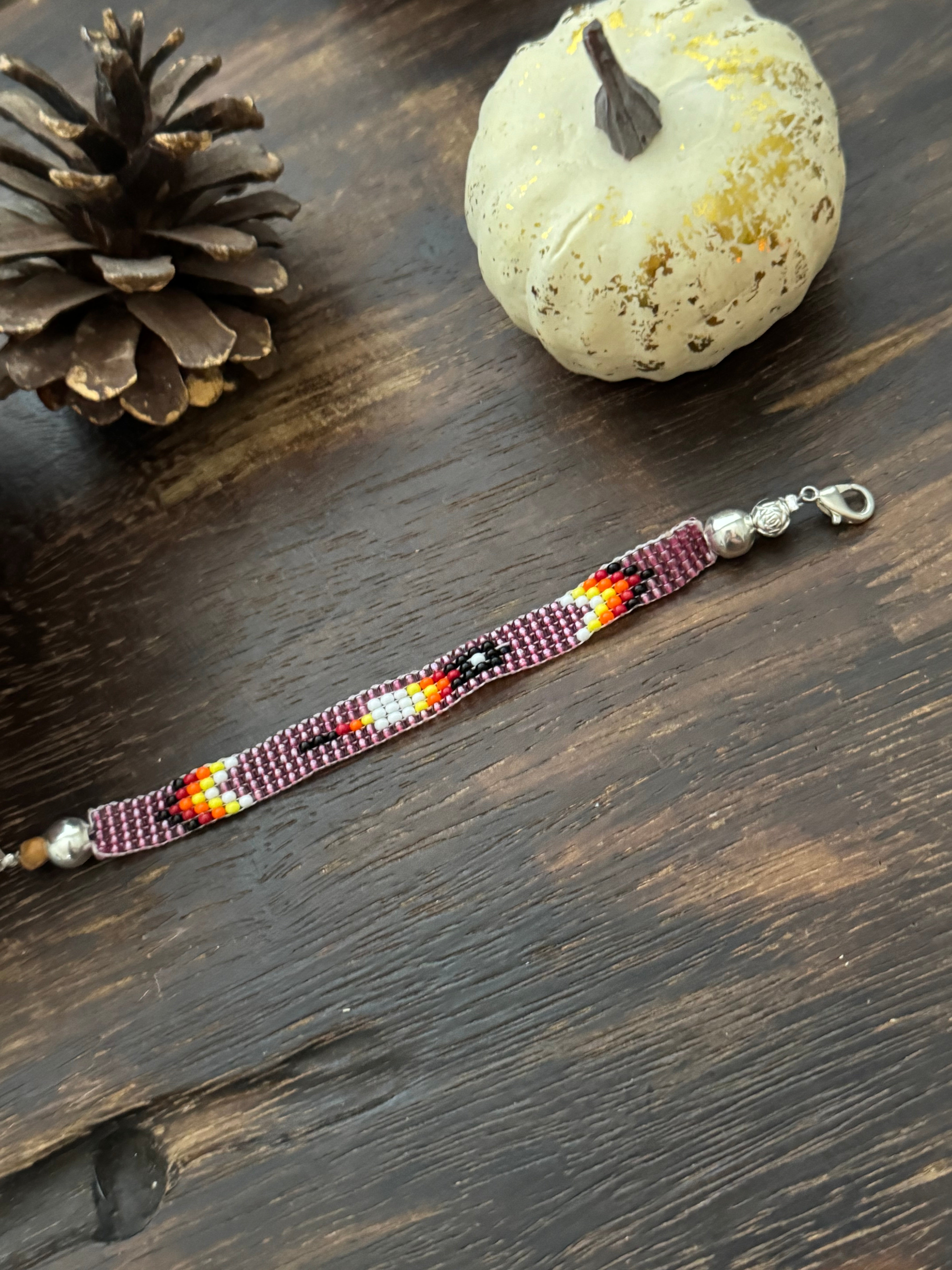 Navajo Strung Sterling Silver Beaded Bracelet