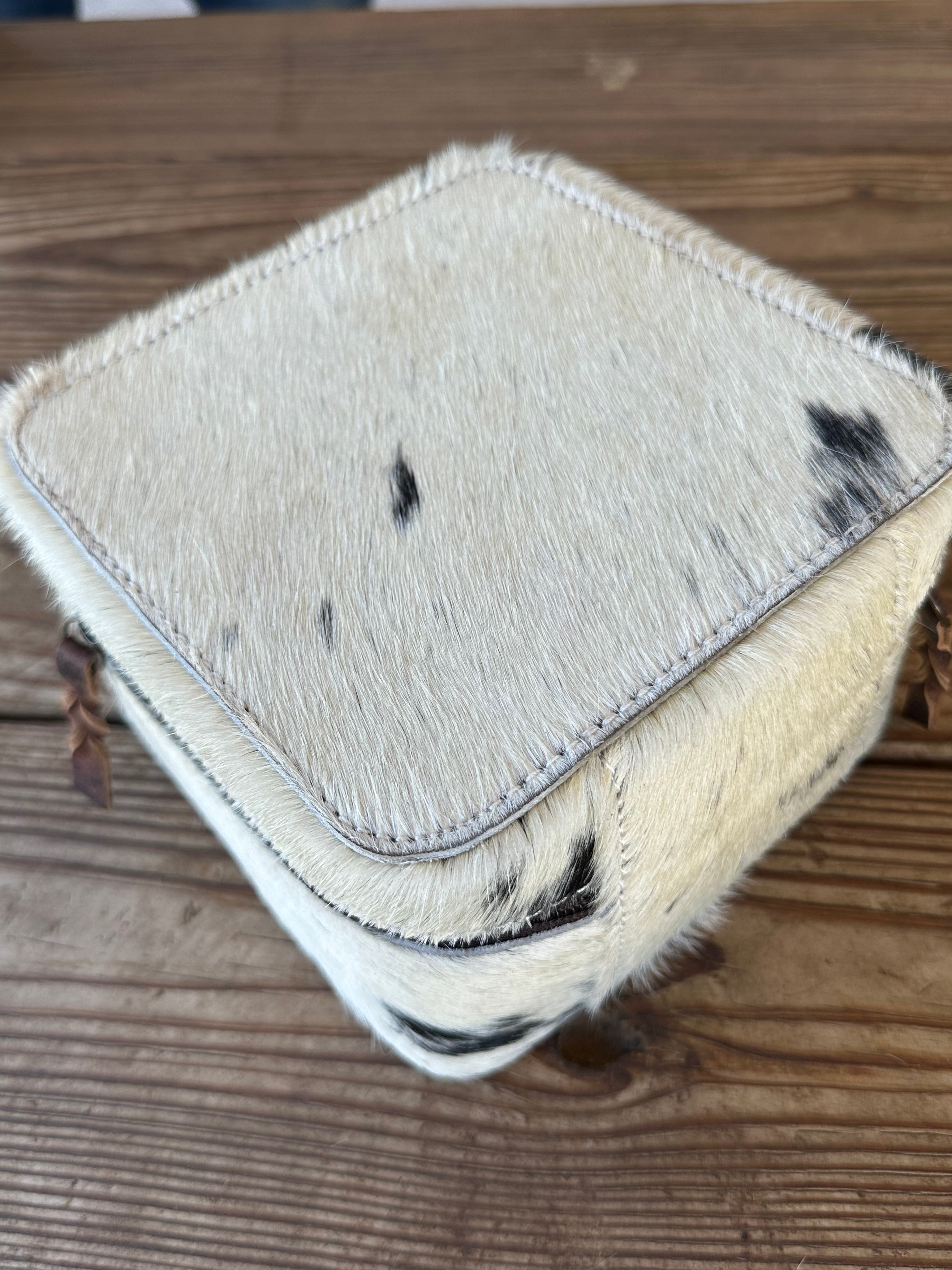 Genuine Leather Cowhide Jewelry Box