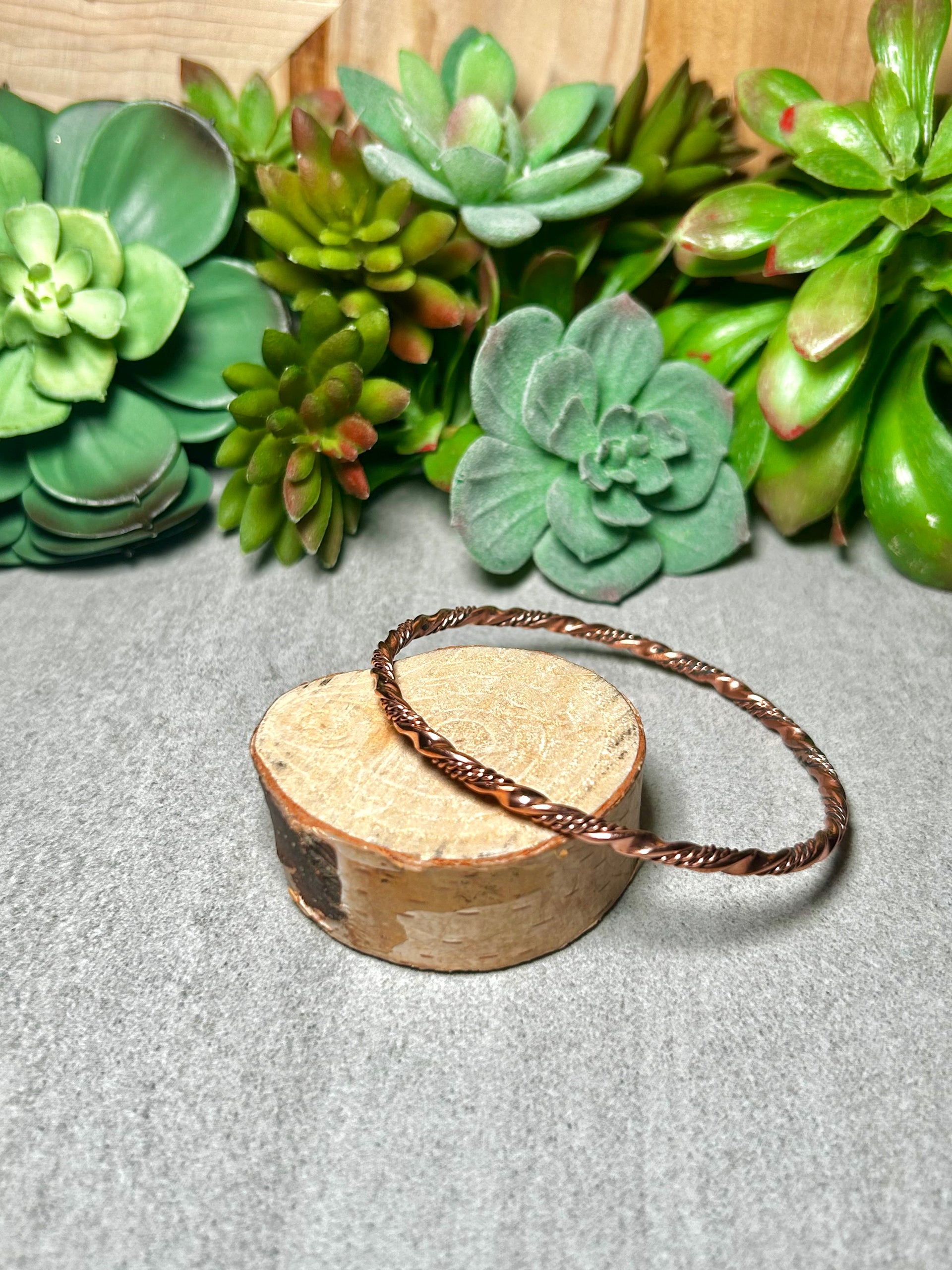 Navajo Made Copper Bangle Bracelet