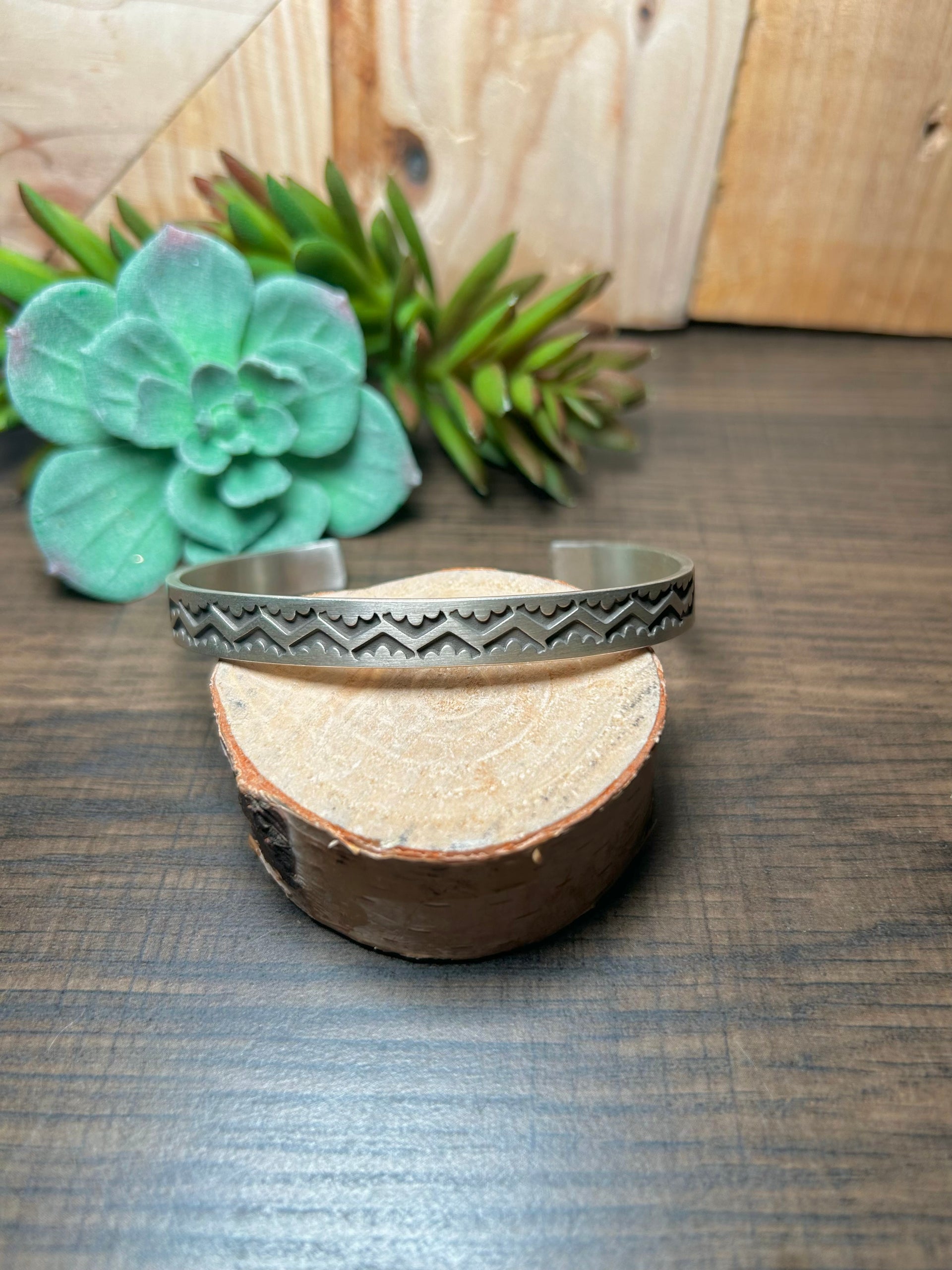 Navajo Made Sterling Silver Cuff Bracelet