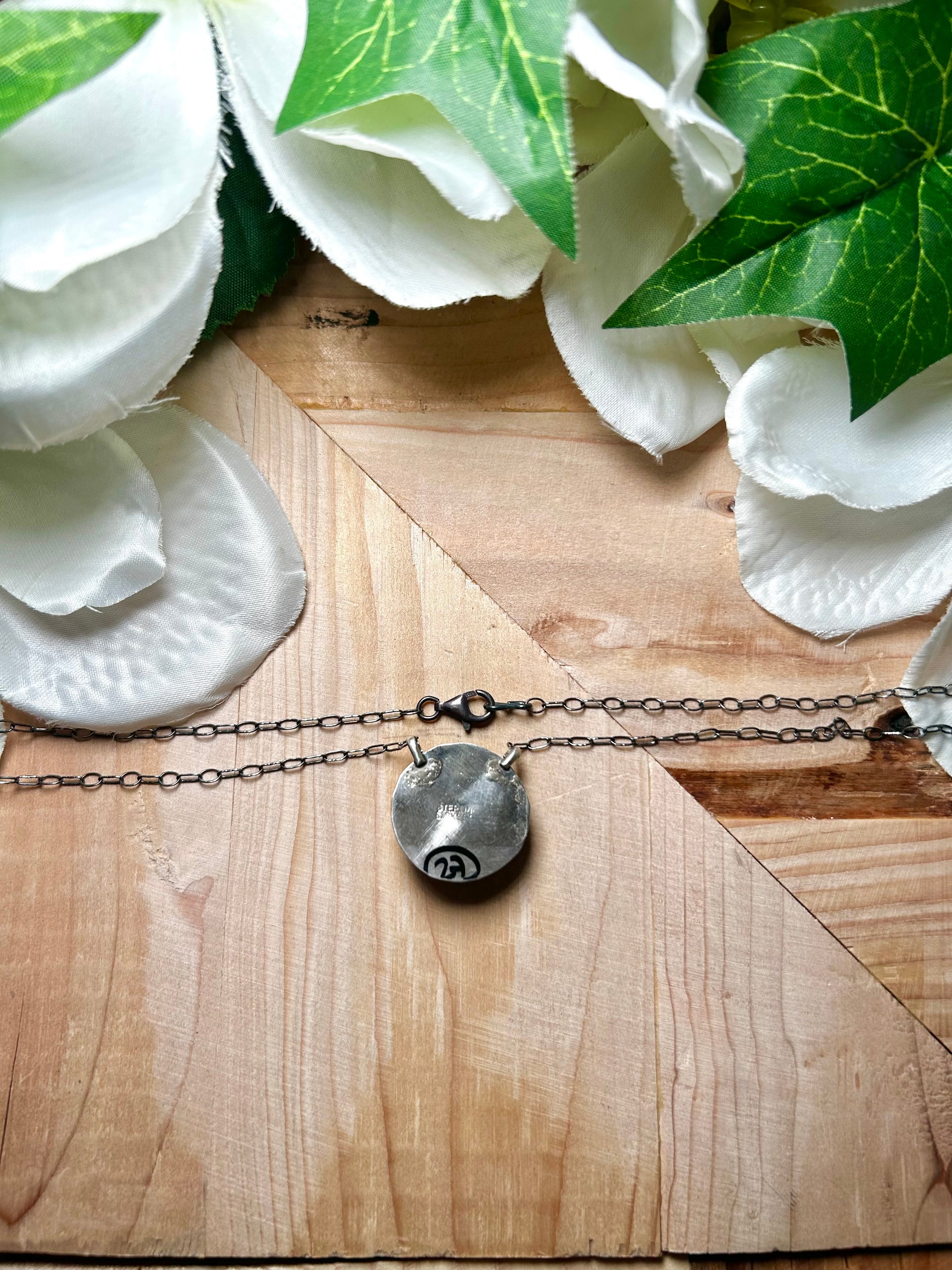 Scott Skeets Spiny Oyster & Sterling Silver Necklace