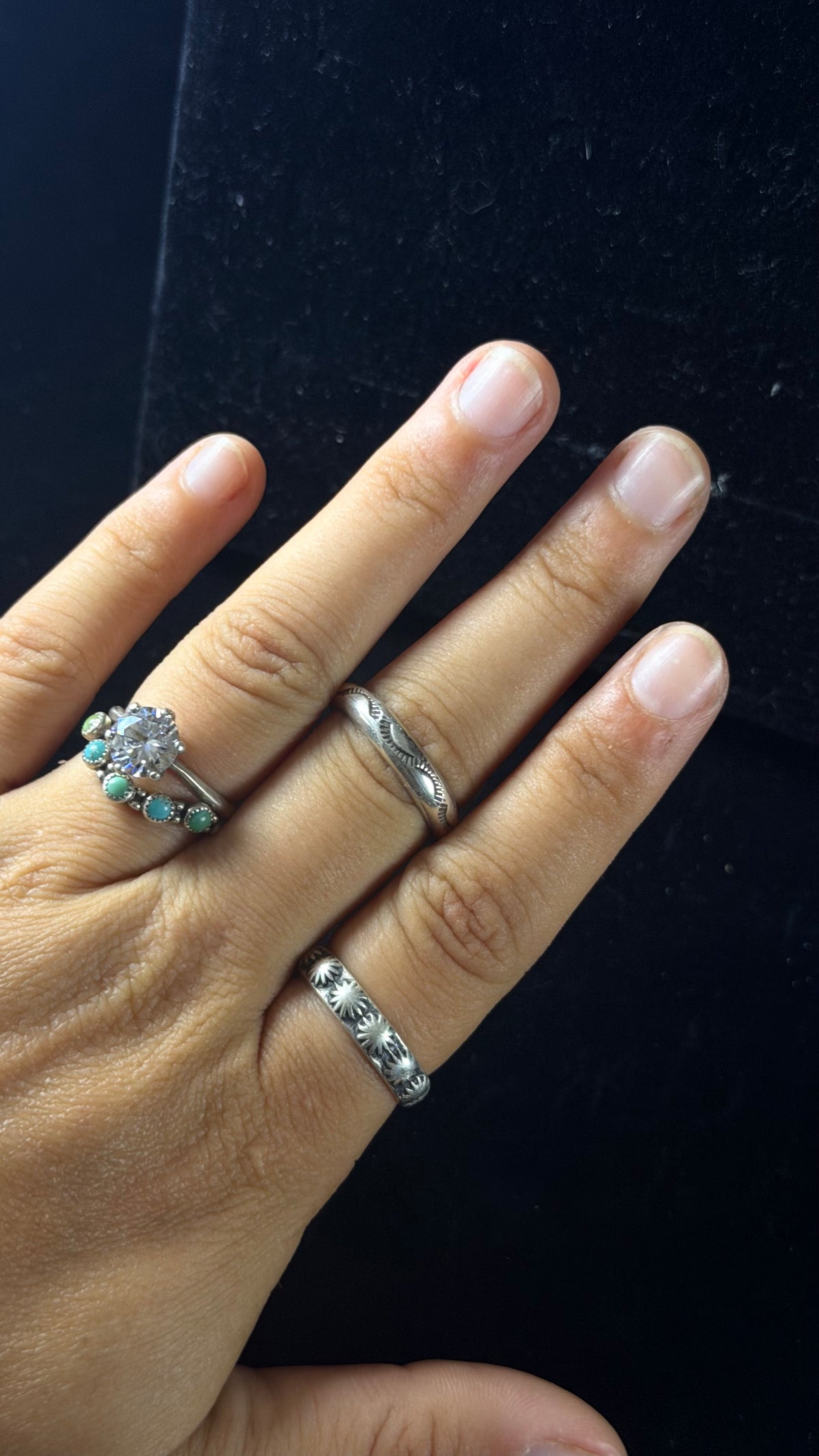 Navajo Made Sterling Silver Band Ring