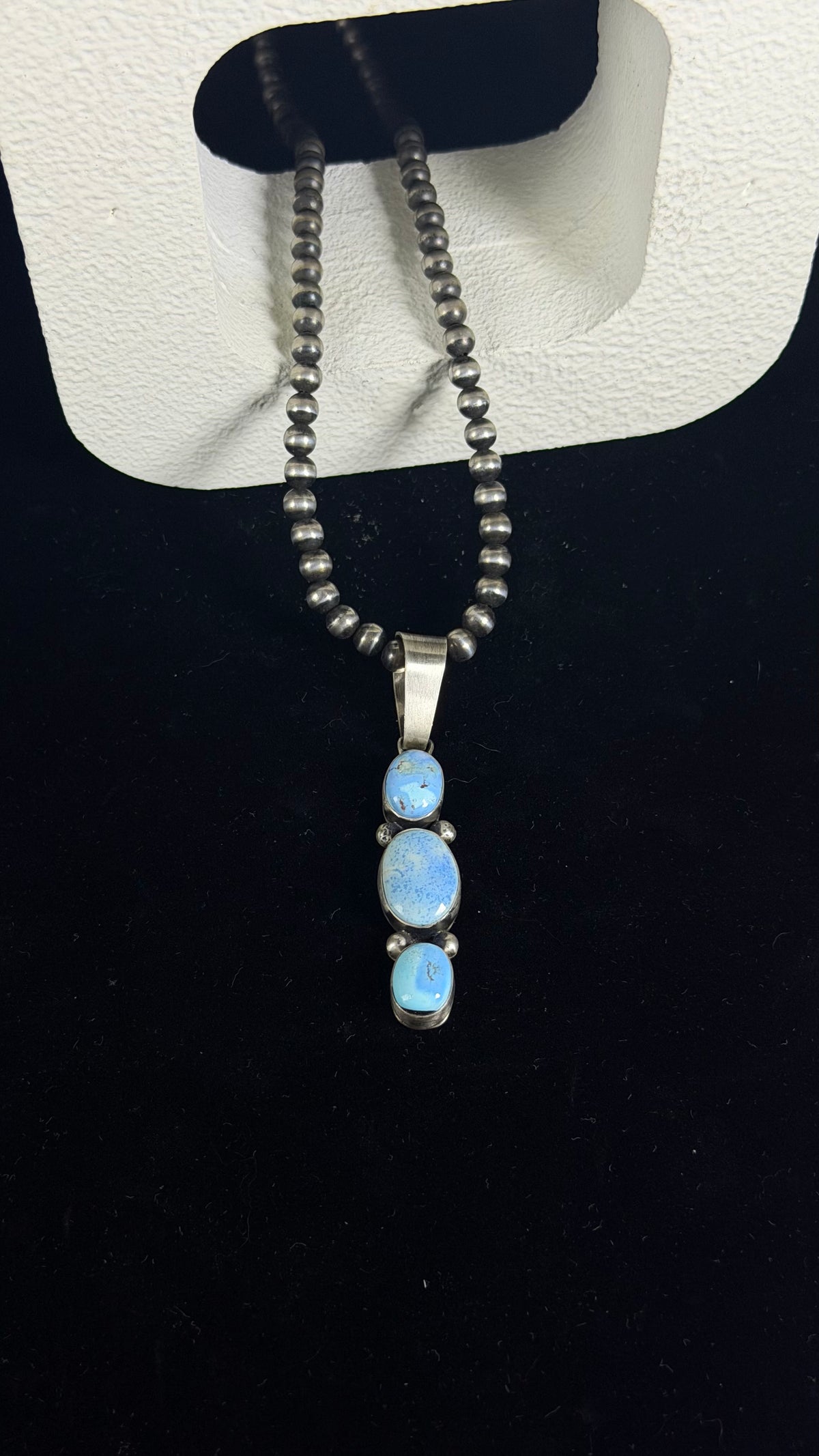 Danny Henio Golden Hills Turquoise & Sterling Silver Pendant